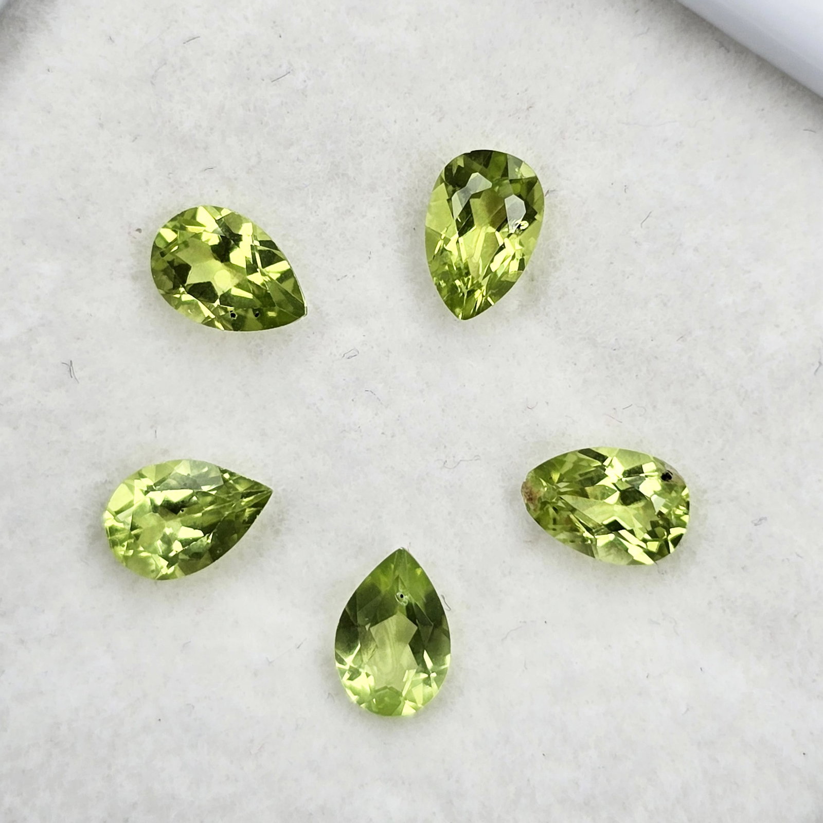 2.24 ct "AAA Grade" Natural Peridot Pear Set (1 of 2)