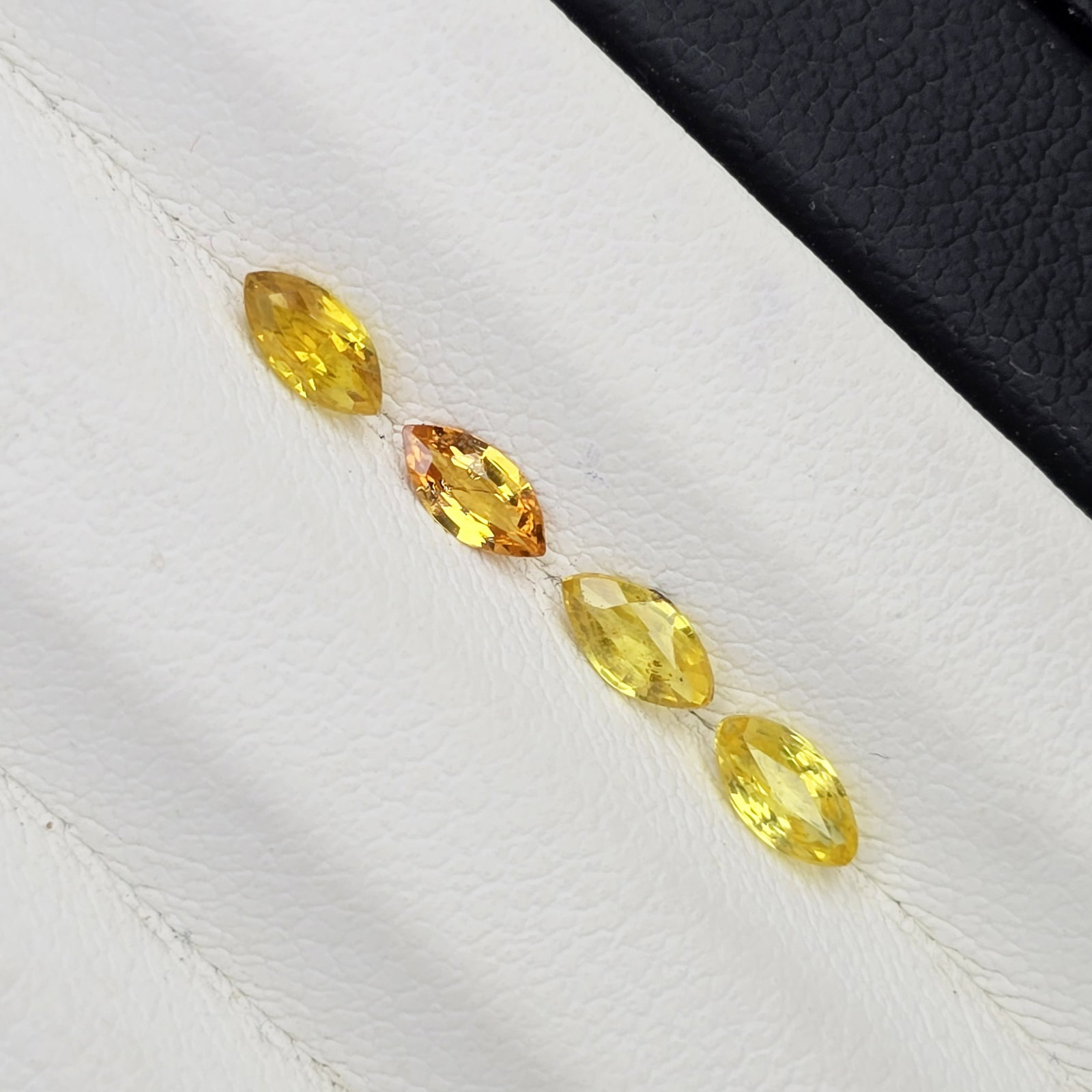 0.80 Ct "Top Quality" Natural Yellow Sapphire Lot: Gemstones: Natural Sapphire /Carat Weights: 0.80 ct /Size or Dimensions: 5 X 2.50 mm /Treatment: Treated