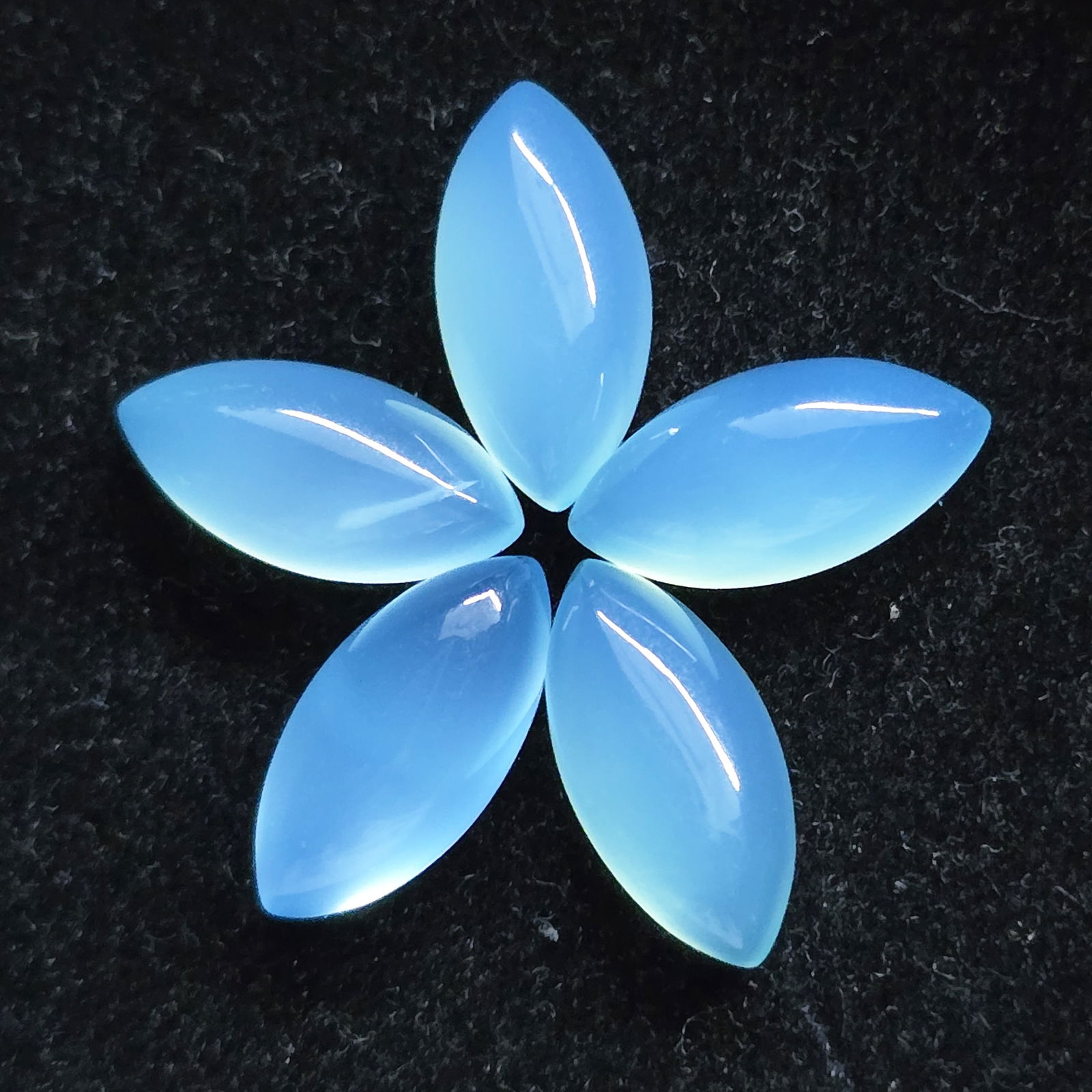 34.22 ct Natural Chalcedony Marquise Set (1 of 2)