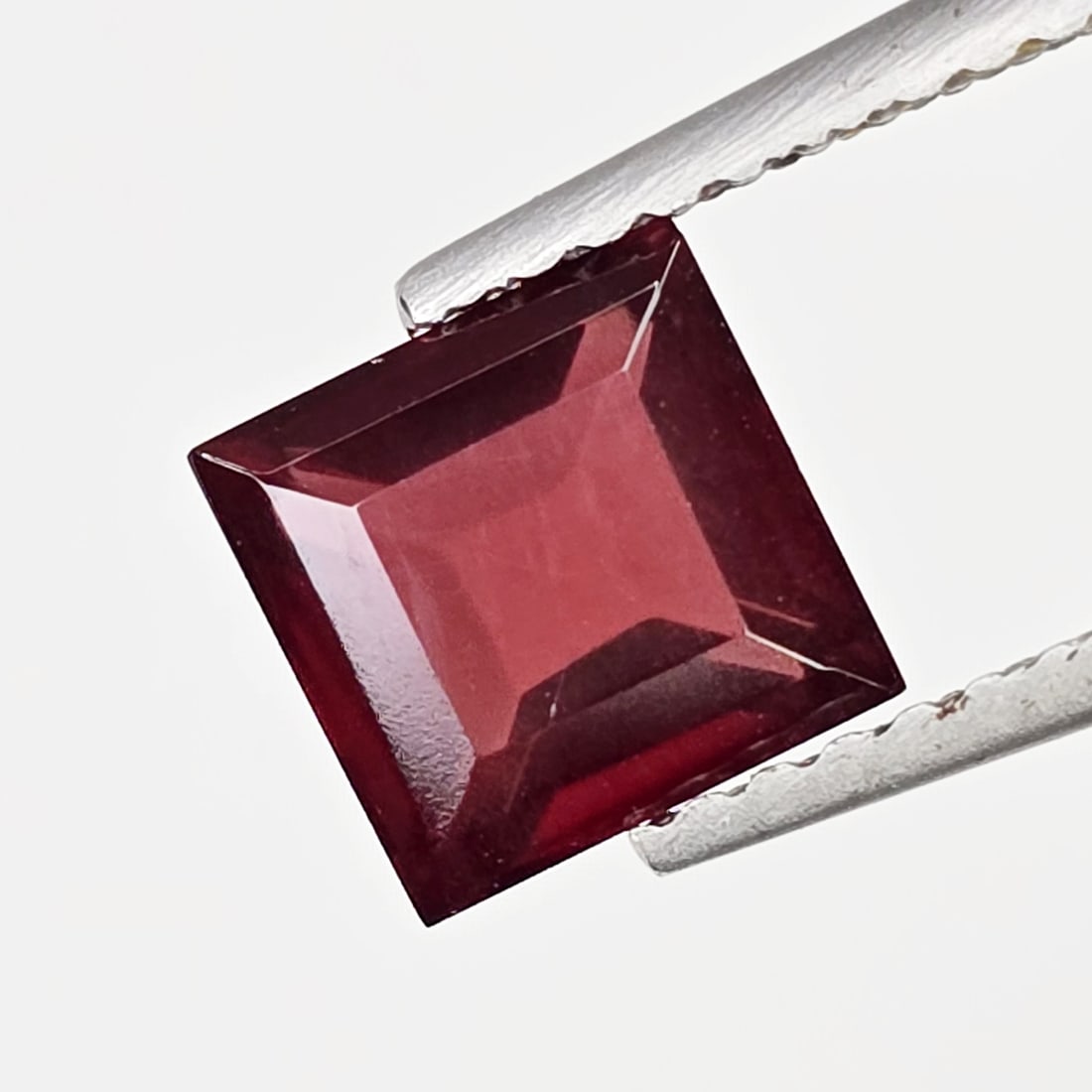 1.57 Ct Natural Red Garnet Square (1 of 3)