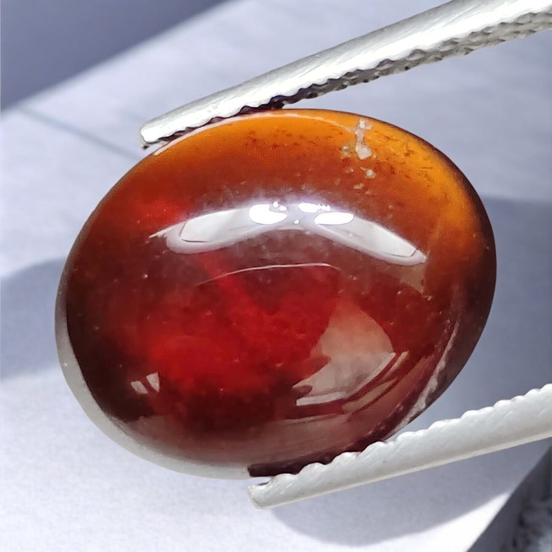 5.15 Ct Natural Hessonite Garnet: Gemstones: Natural Hessonite Garnet /Carat Weights: 5.15 ct /Size/Dimensions: 11.70 X 9.50 X 4.60 mm /Treatment: None