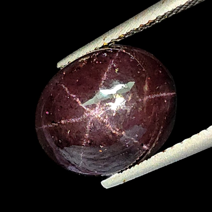 11.22 Ct Unheated Natural Star Garnet: Gemstones: Natural Star Garnet /Carat Weights: 11.22 ct /Size or Dimensions: 12.40 X 10.50 X 7 mm /Treatment: None