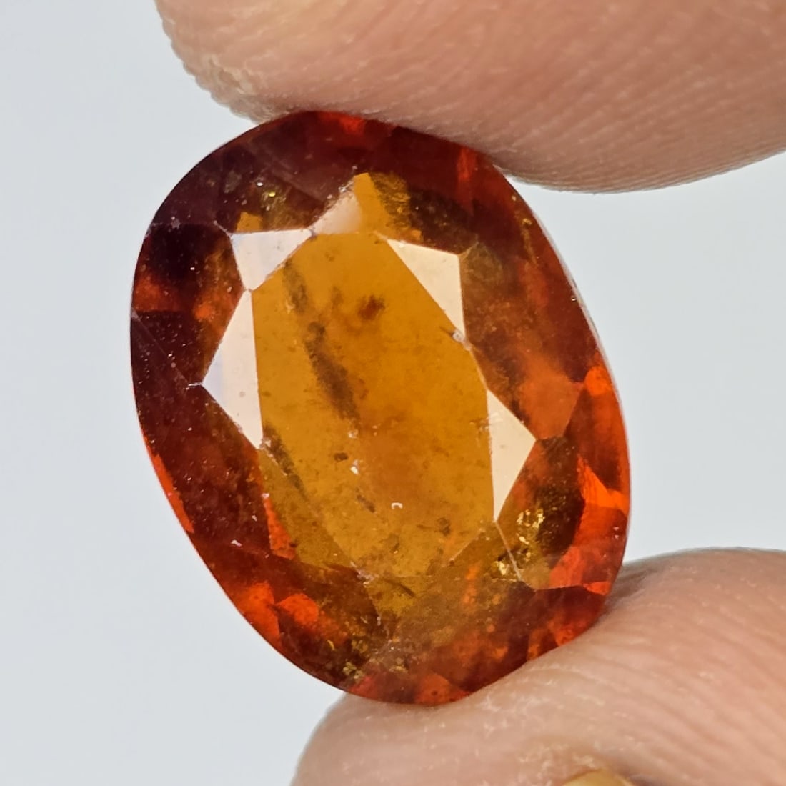 7.34 Ct Natural Hessonite Garnet: Gemstones: Natural Hessonite Garnet /Carat Weights: 7.34 ct /Size or Dimensions: 13 X 9.80 X 6.30 mm /Treatment: None