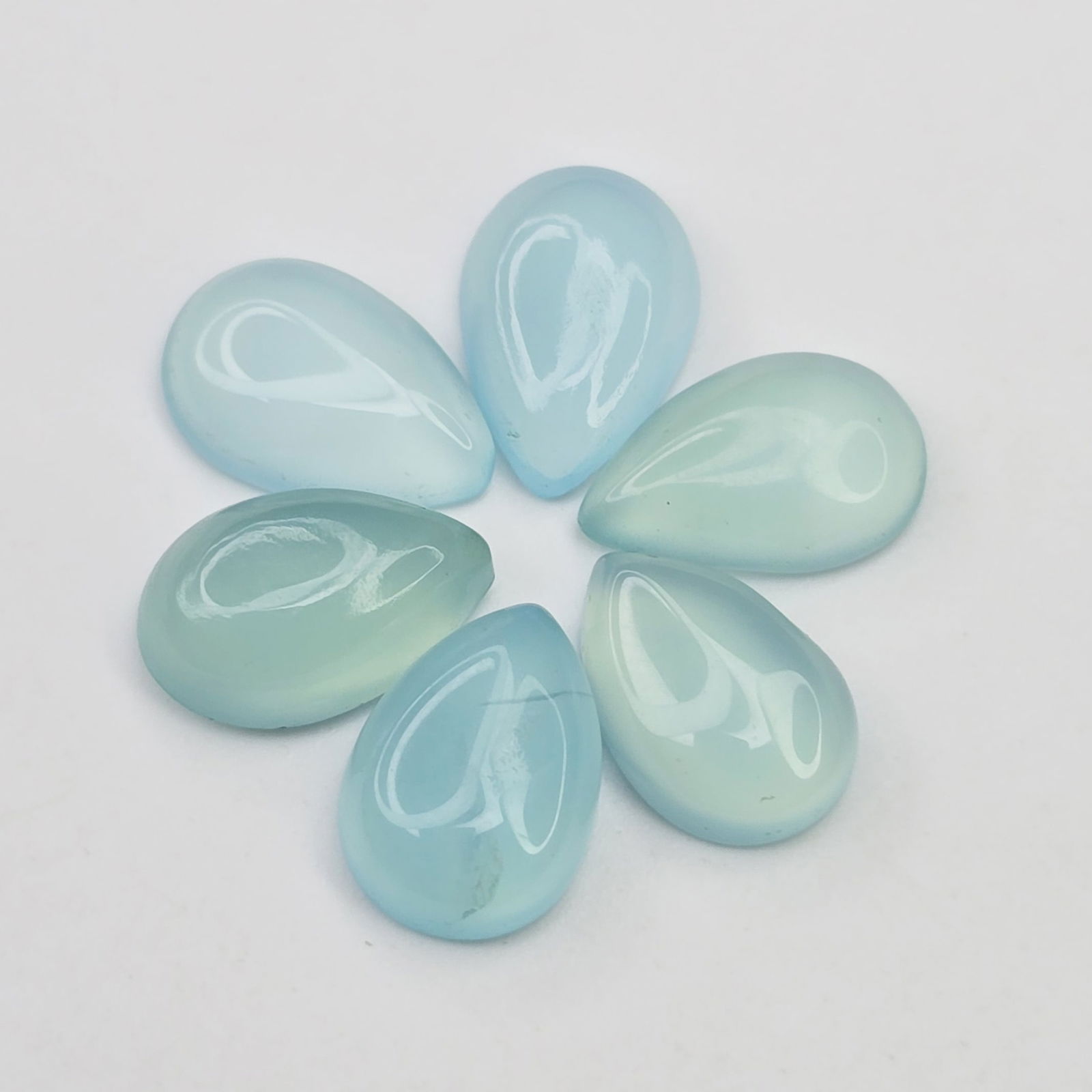 13.19 ct Natural Chalcedony Pear Set (1 of 2)