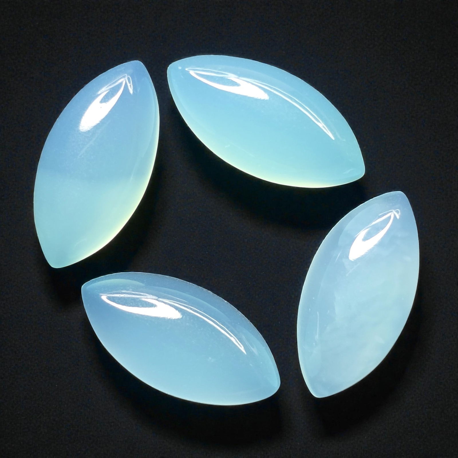 20.03 ct Natural Chalcedony Marquise Set (1 of 2)