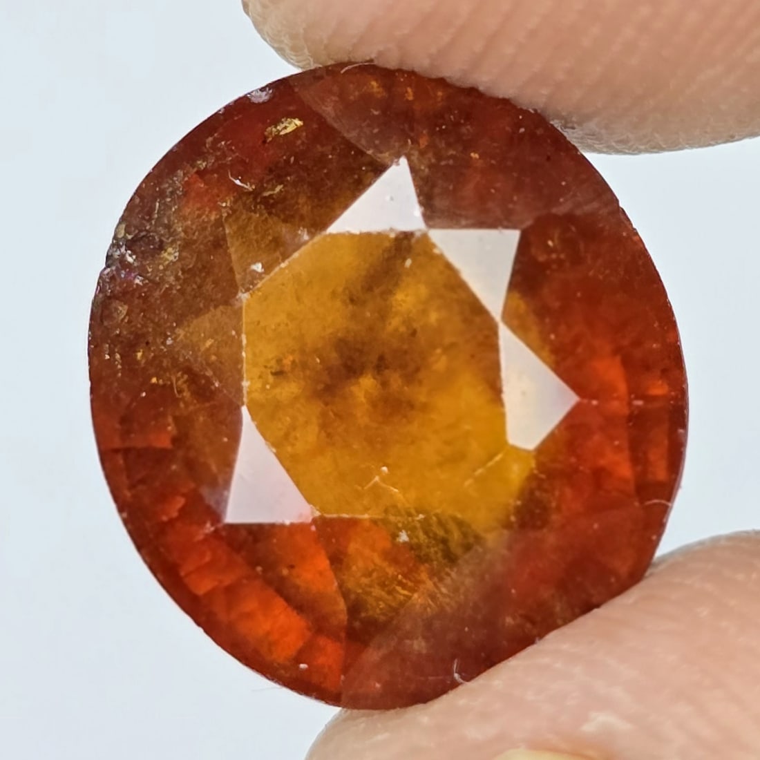 6.97 Ct Natural Hessonite Garnet: Gemstones: Natural Hessonite Garnet /Carat Weights: 6.97 ct /Size or Dimensions: 12 X 11 X 6.50 mm /Treatment: None