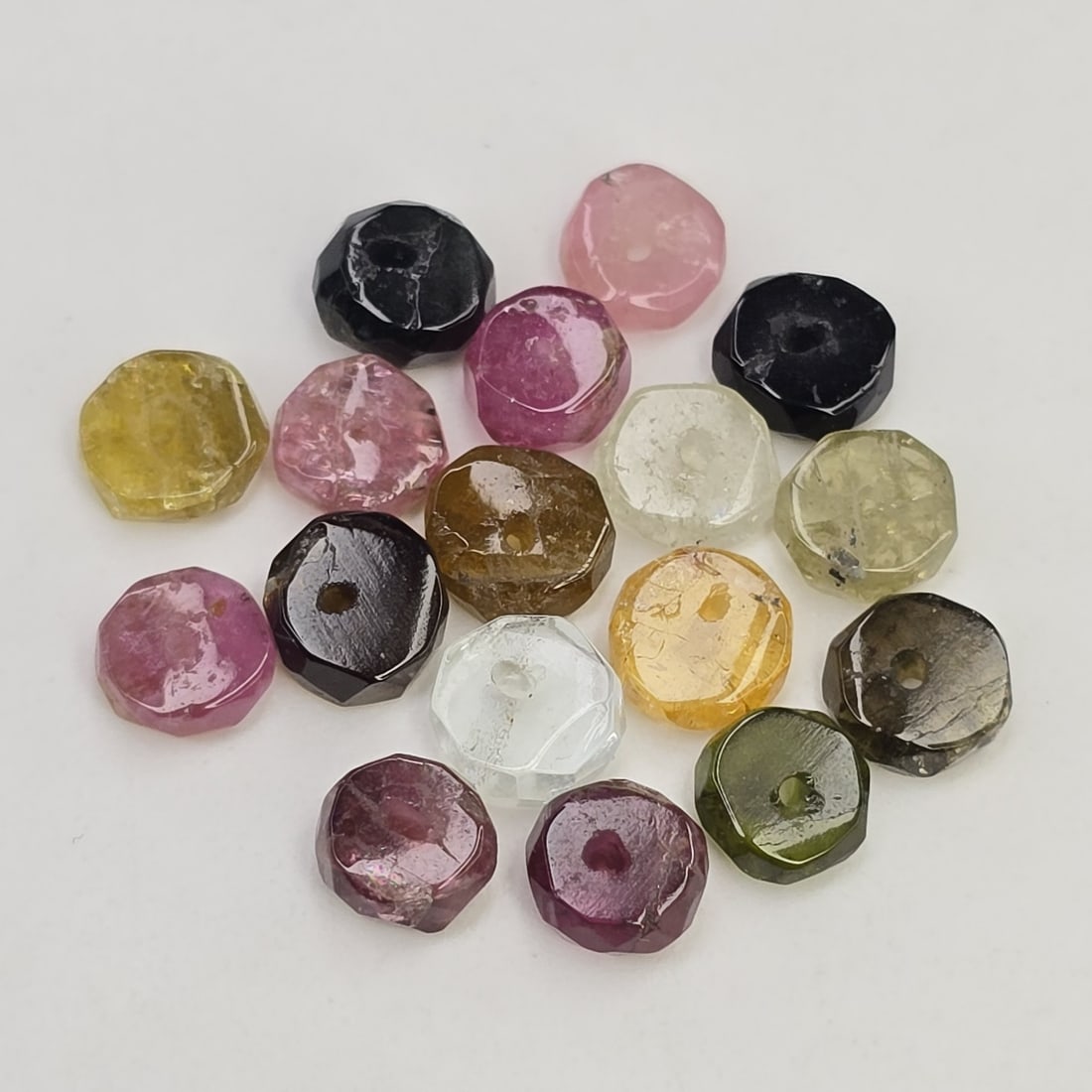 8.82 ct Natural Tourmaline Loose Beads: Gemstones: Natural Tourmaline /Carat Weights: 8.82 ct /Size or Dimensions: 4.50 to 5.00 mm Approx