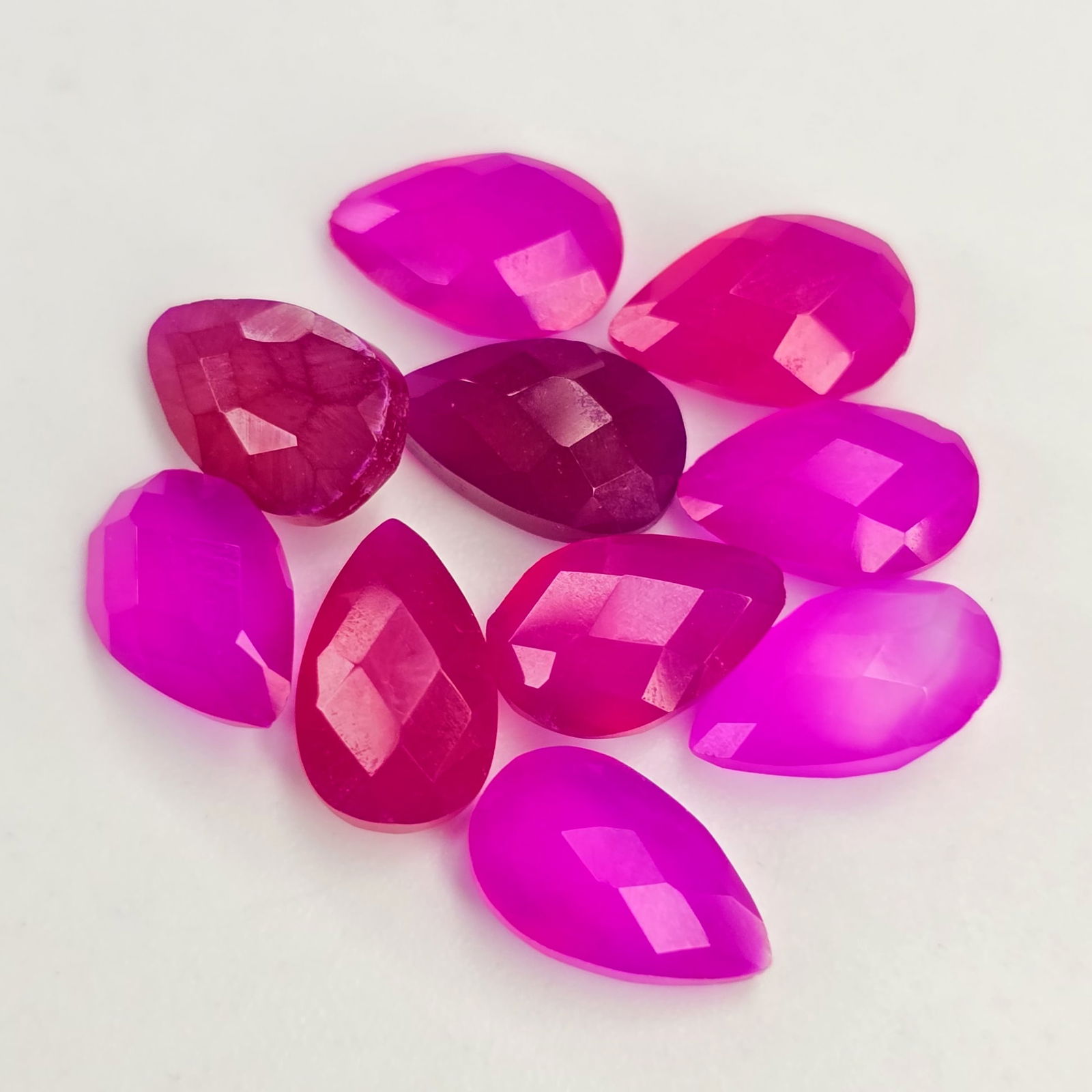 7.45 ct Natural Pink Onyx Set (1 of 2)