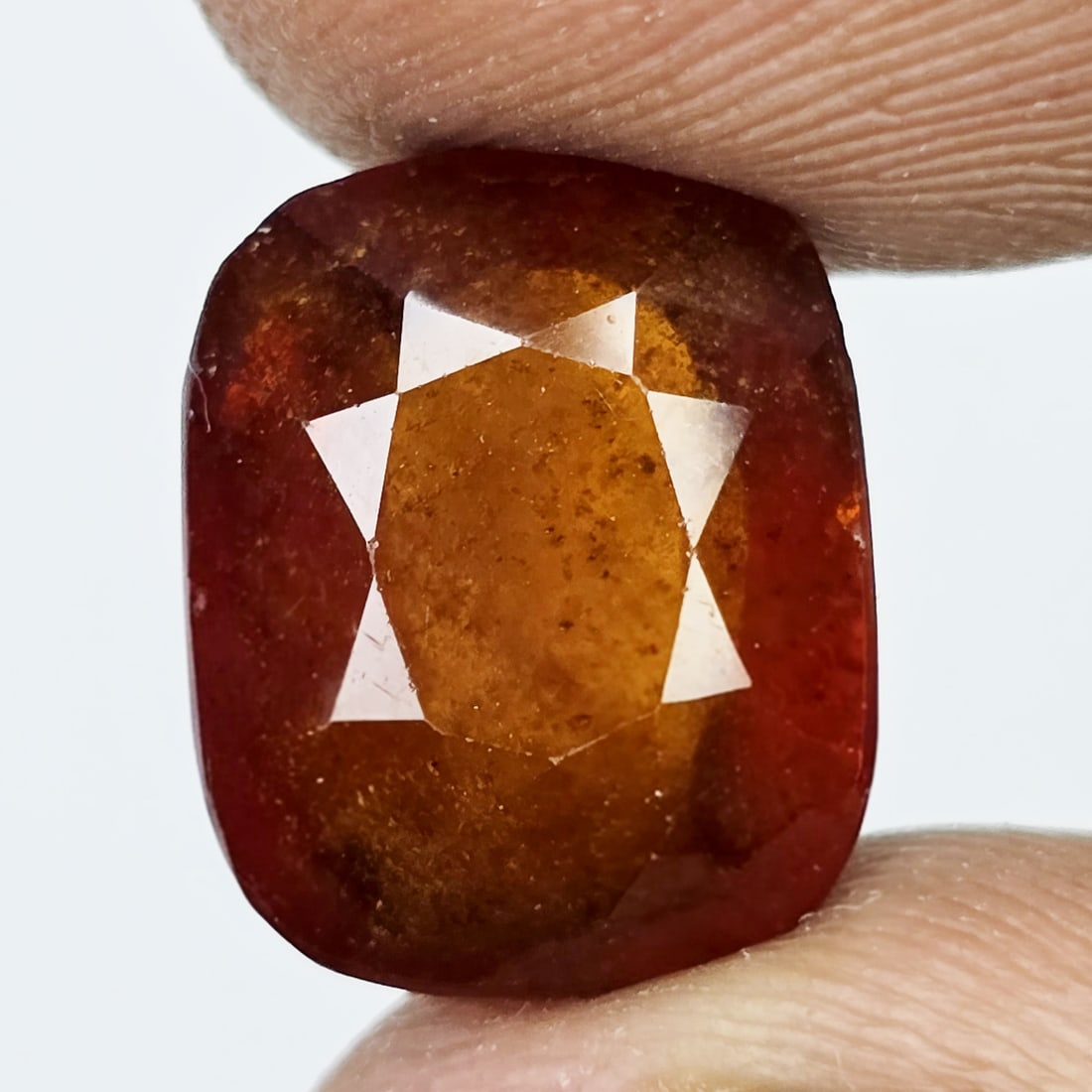 9.04 Ct Natural Hessonite Garnet: Gemstones: Natural Hessonite Garnet /Carat Weights: 9.04 ct /Size or Dimensions: 13 X 10 X 7 mm /Treatment: None