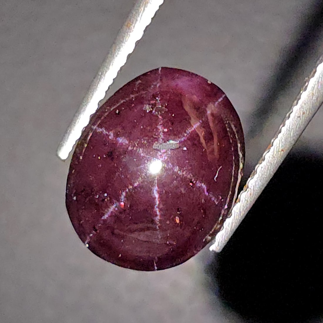6.83 Ct Unheated Natural Star Garnet: Gemstones: Natural Star Garnet /Carat Weights: 6.83 ct /Size or Dimensions: 11.40 X 9 X 5.70 mm /Treatment: None
