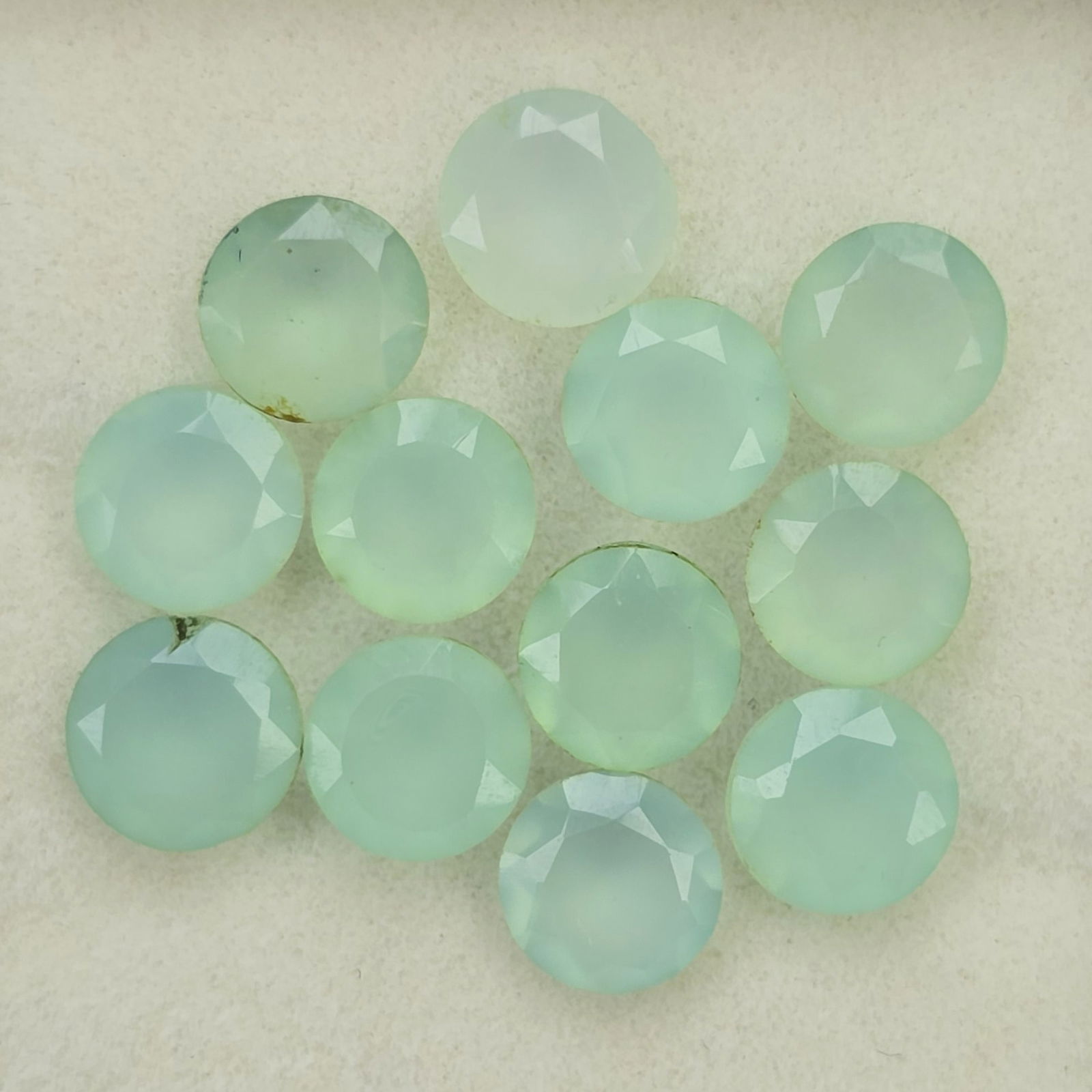8.69 ct Natural Chalcedony Round Set (1 of 2)