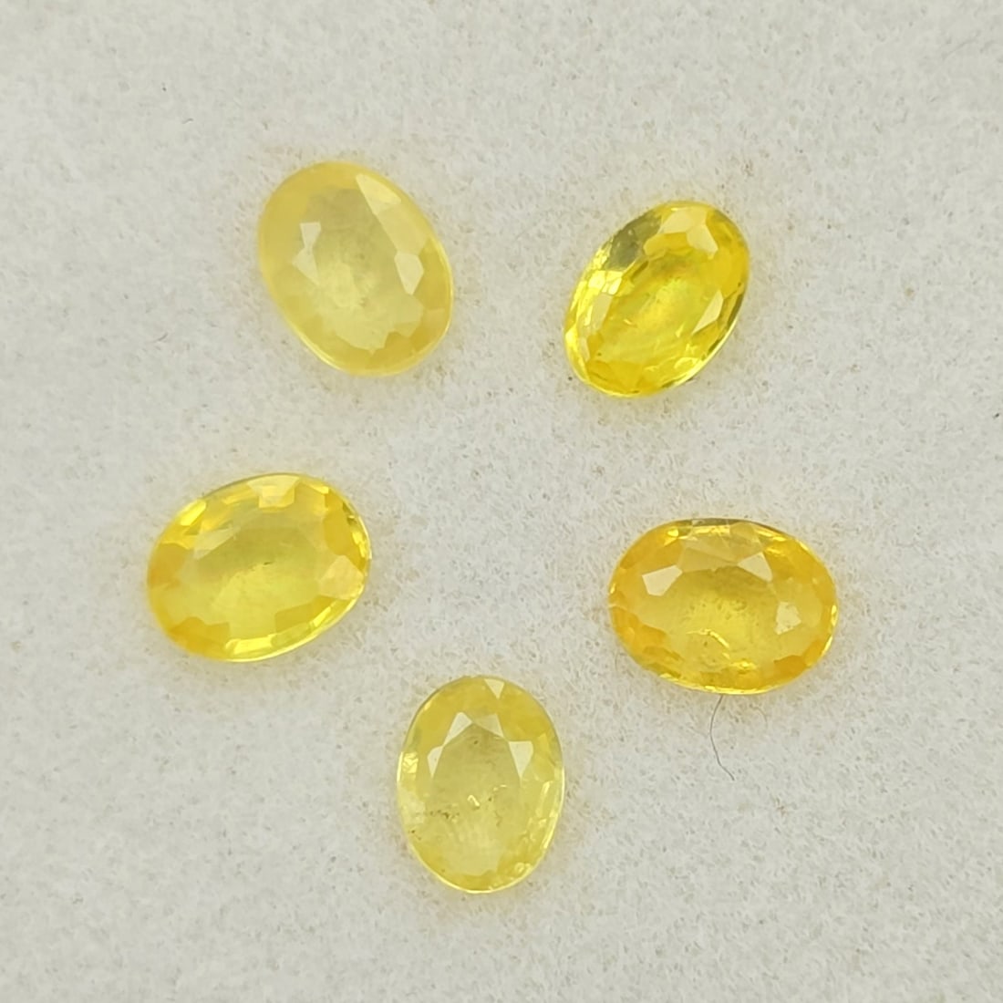 0.74 Ct "Top Quality" Natural Yellow Sapphire Set: Gemstones: Natural Sapphire /Carat Weights: 0.74 ct /Size or Dimensions: 8 X 6 X 3.60 mm /Treatment: Heated