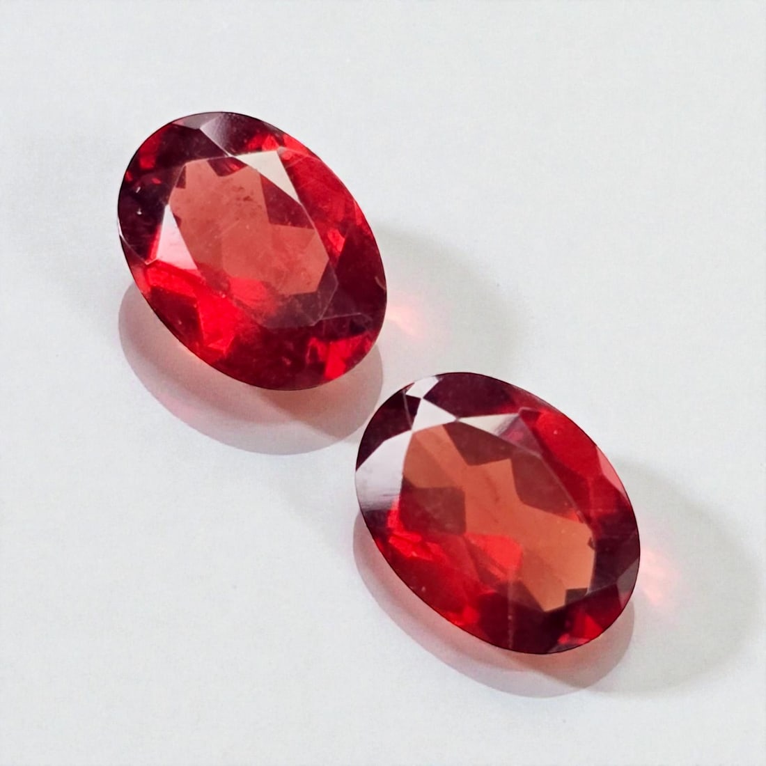 2.71 Ct Natural Red Garnet Oval Pair (1 of 3)