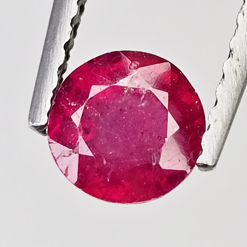 0.69 Ct Natural Mozambique Red Ruby (1 of 3)