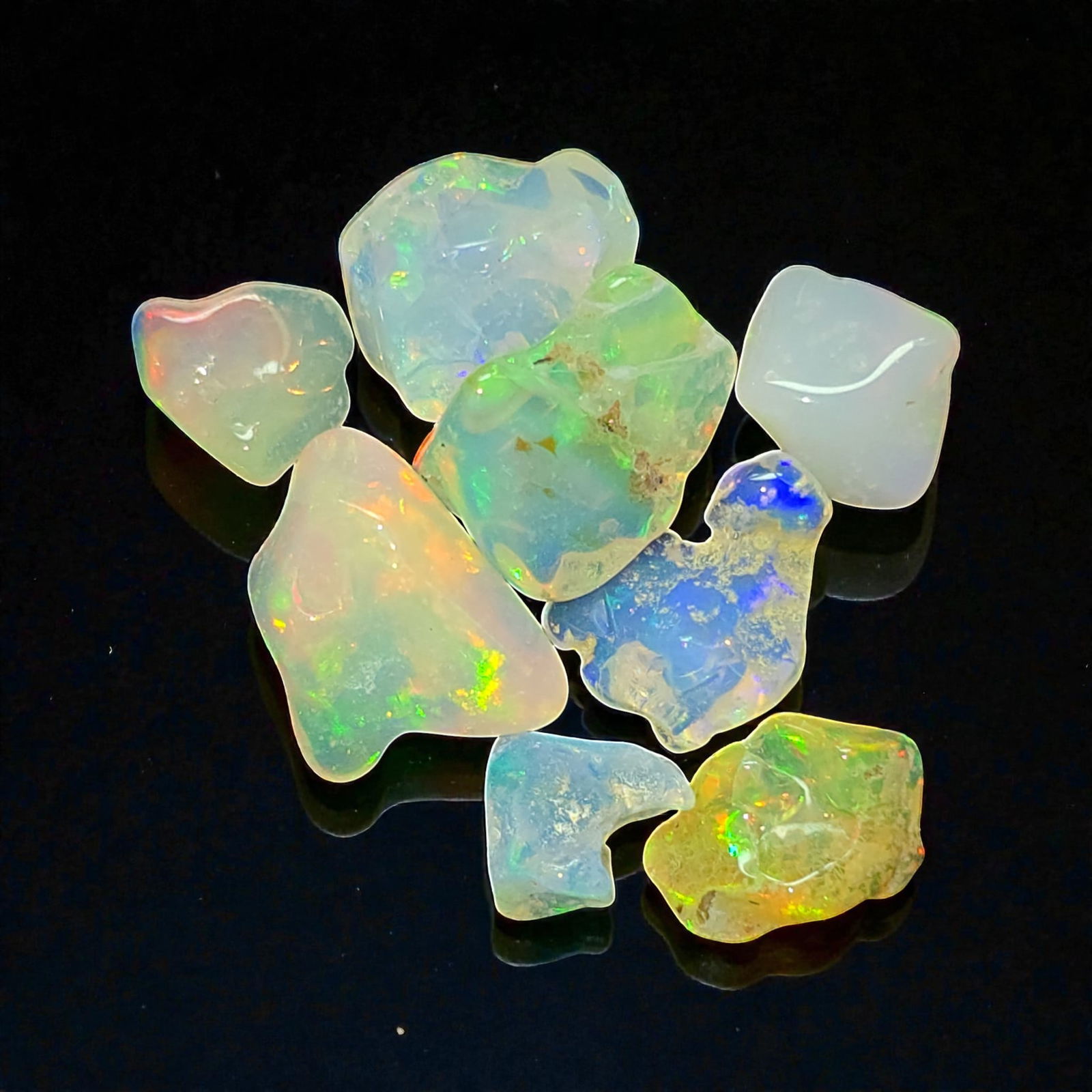 6.56 Ct "Top Grade" Natural Ethiopian Fire Opal Rough (1 of 5)