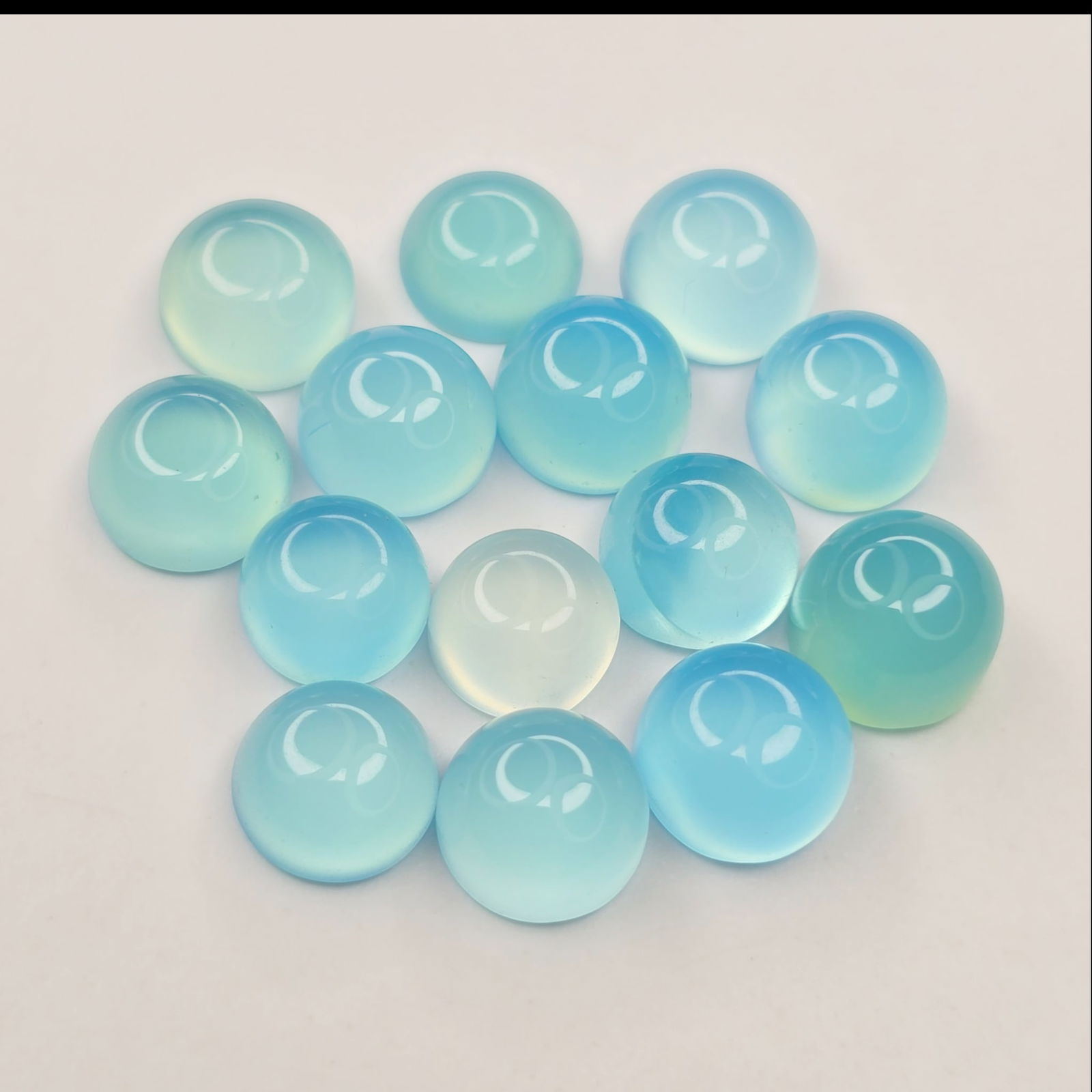 23 ct Natural Chalcedony Round Set (1 of 3)