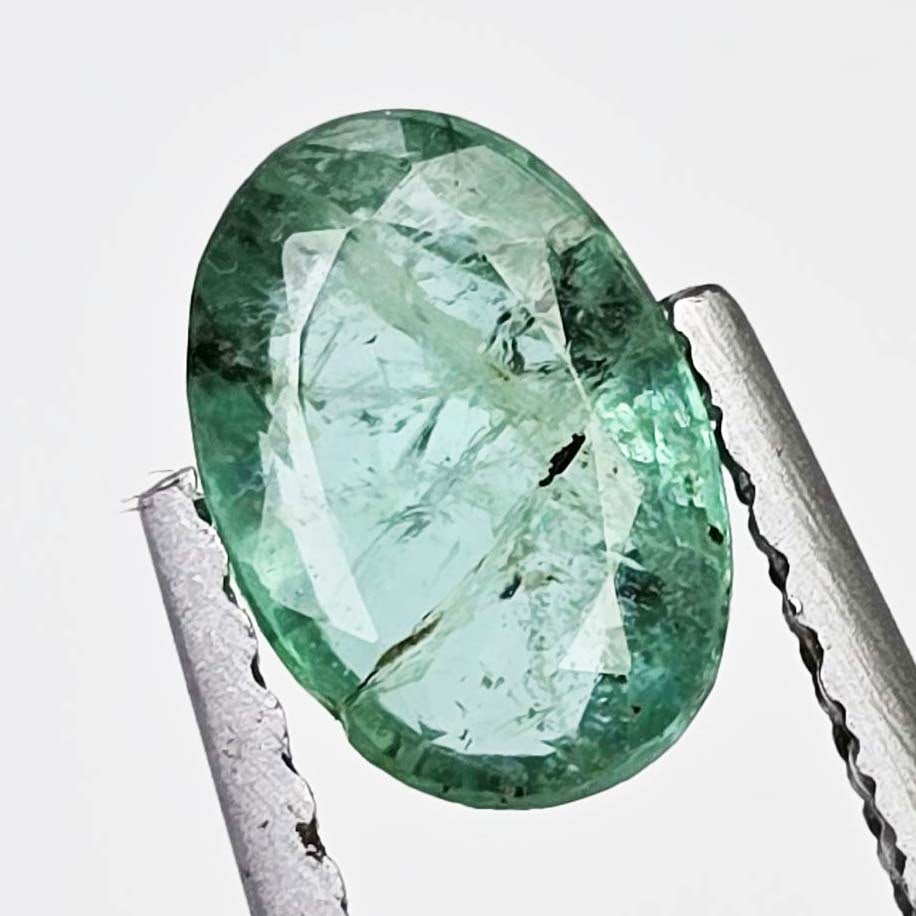 0.73 ct Natural Zambian Emerald: Gemstones: Natural Emerald / Carat Weights: 0.73 ct / Size or Dimensions: 67 X 5 X 3 mm Approx / Treatment : Colorless Oil
