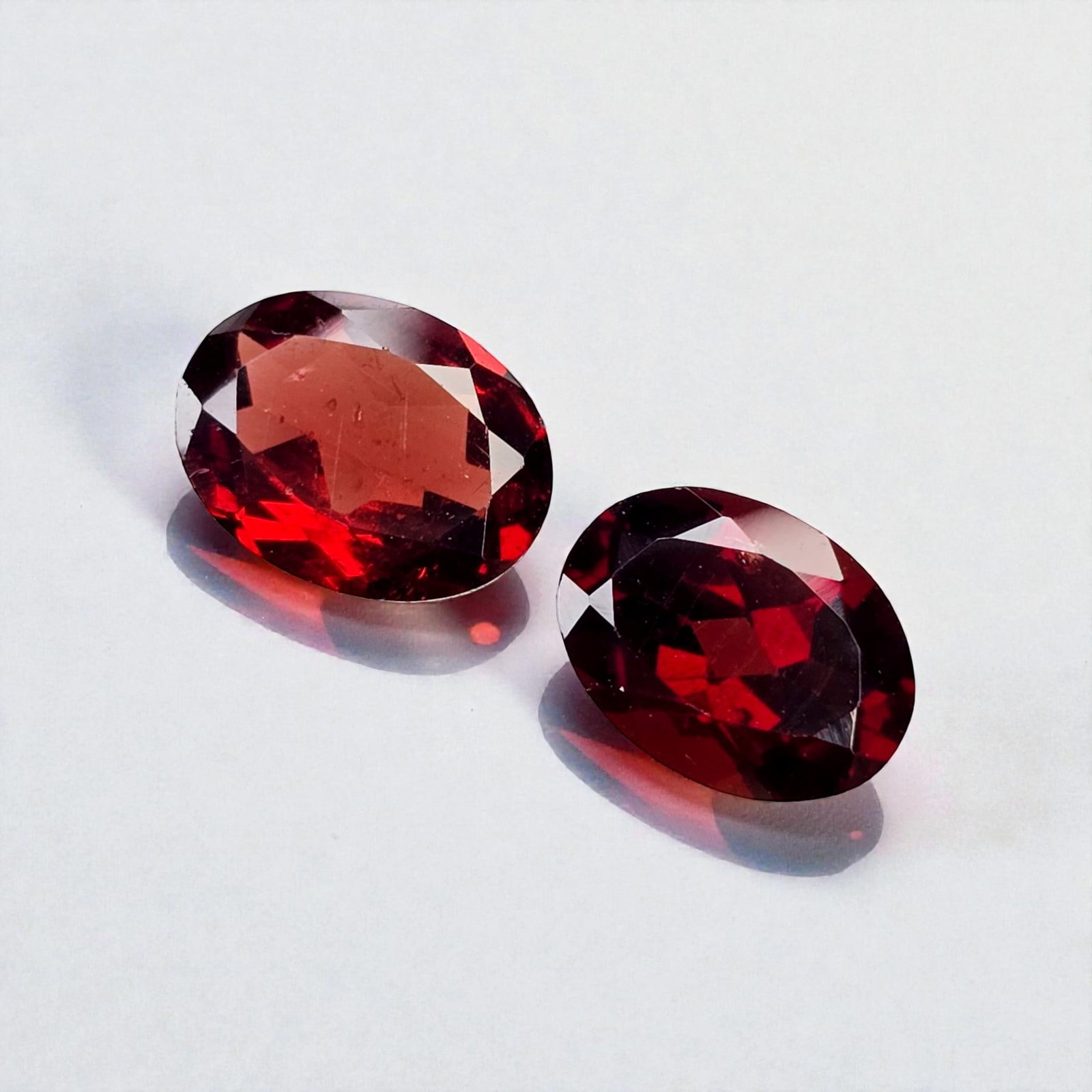 2.66 Ct Natural Red Garnet Oval Pair (1 of 3)