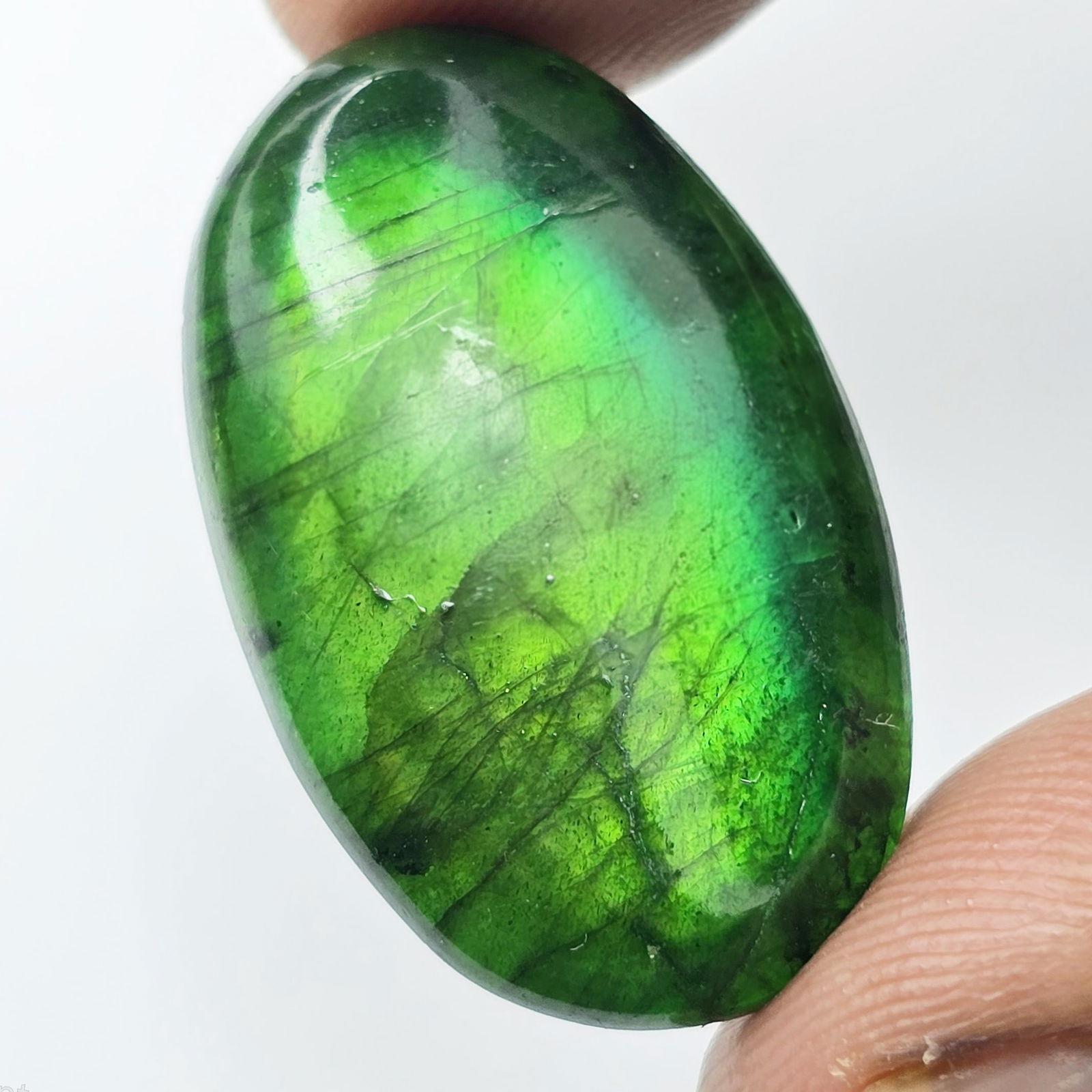25.65 Ct "Stunning" Green Fire Labradorite (1 of 2)