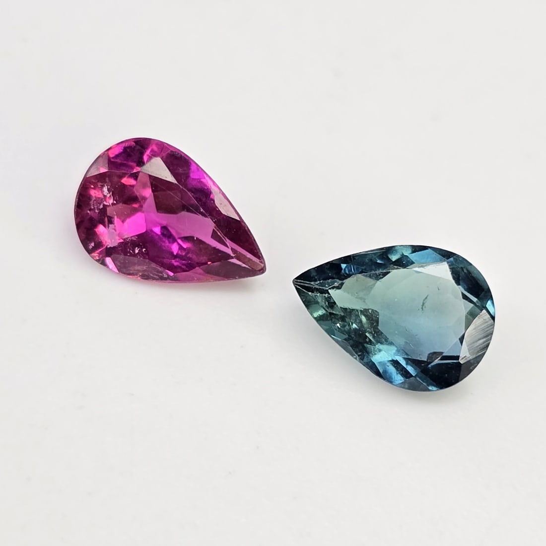 1.20 ct Natural Tourmaline Pair: Gemstones: Natural Tourmaline /Carat Weights: 1.20 ct /Size or Dimensions: 7 X 4 mm