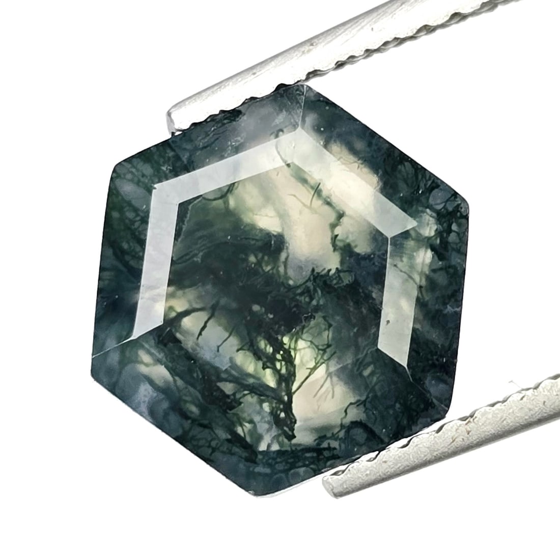 2.66 Ct "Premium Quality" Natural Moss Agate Fancy Cut: Gemstones: Natural Moss Agate /Carat Weights: 2.66 ct /Size or Dimensions: 10 X 9 X 4.50 MM Approx