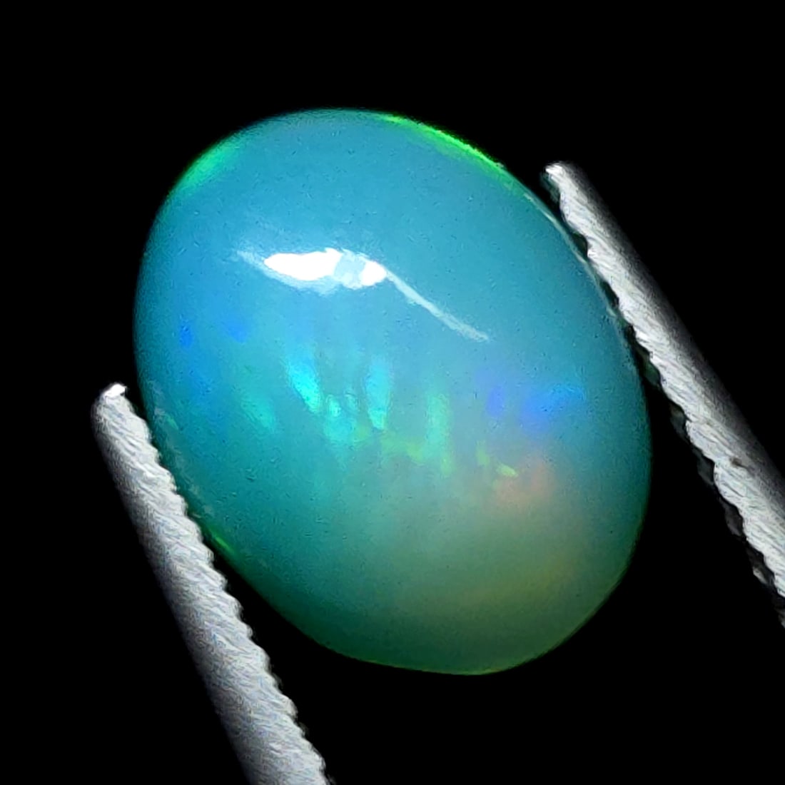 1.02 Ct Natural Ethiopian Green Fire Opal (1 of 7)