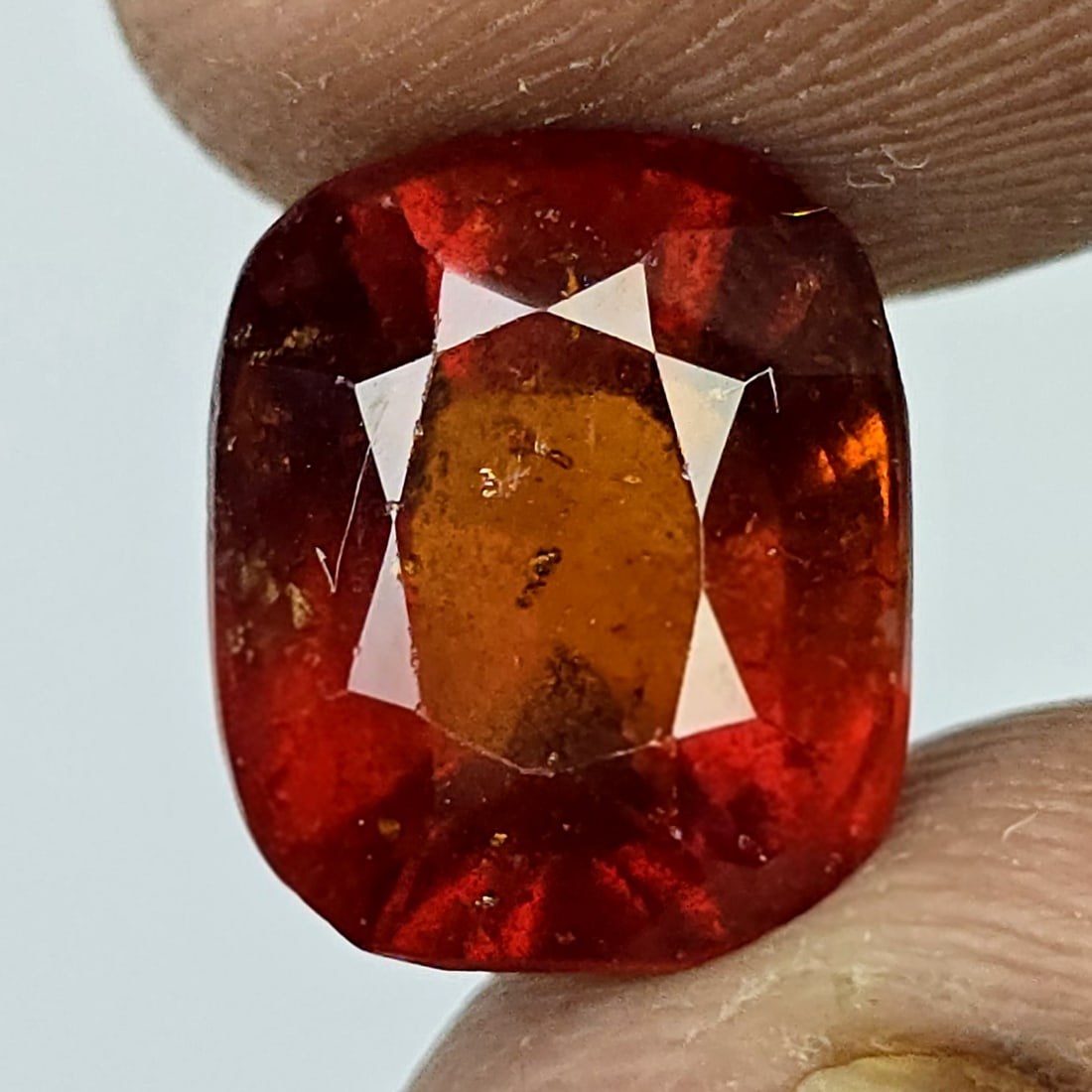 6.53 Ct Natural Hessonite Garnet: Gemstones: Natural Hessonite Garnet /Carat Weights: 6.53 ct /Size or Dimensions: 11 X 9.30 X 7.30 mm /Treatment: None