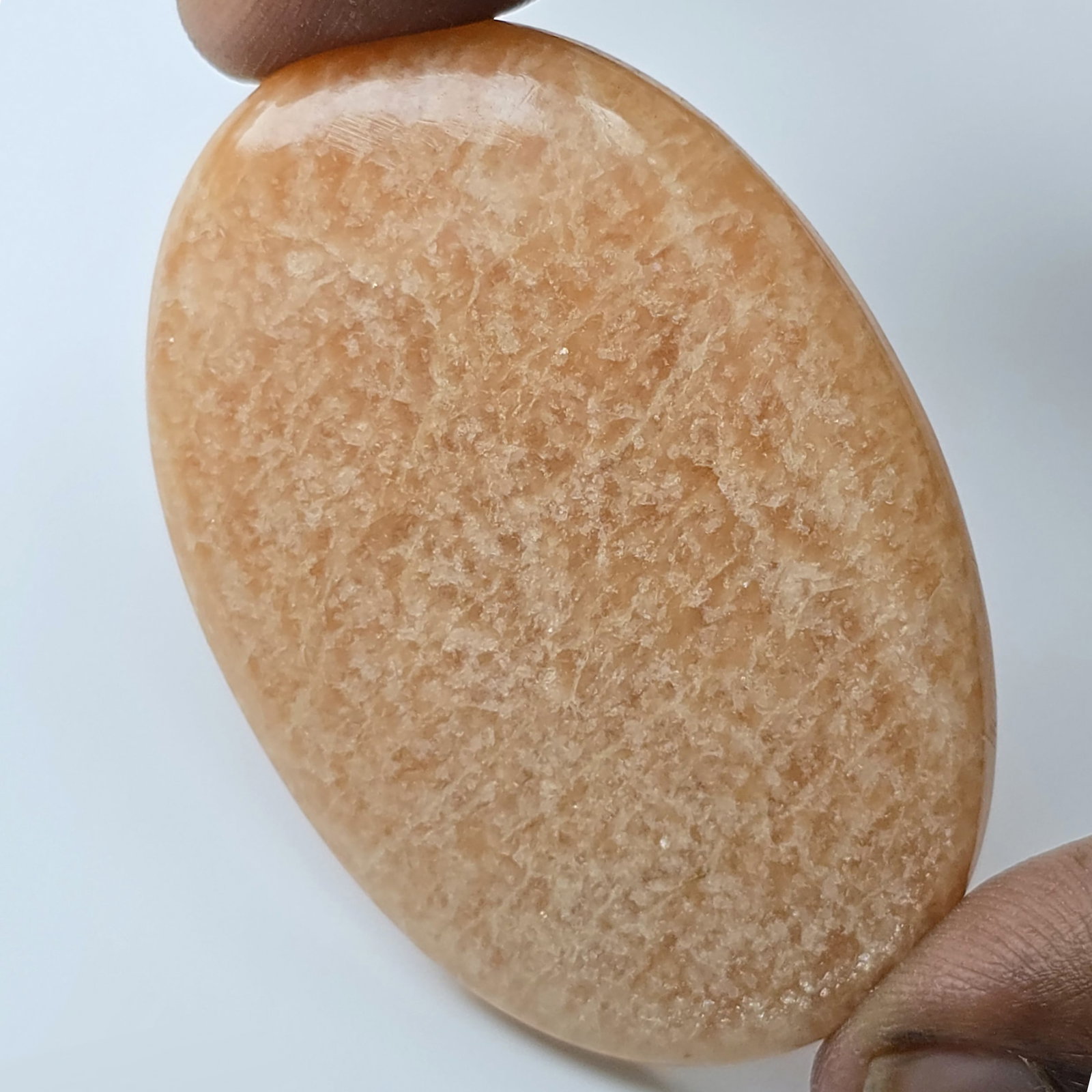 118.45 Ct Natural Peach Amazonite: Gemstones: Natural Amazonite /Carat Weights: 118.45 ct /Size or Dimensions: 53 X 38 X 7 MM Approx