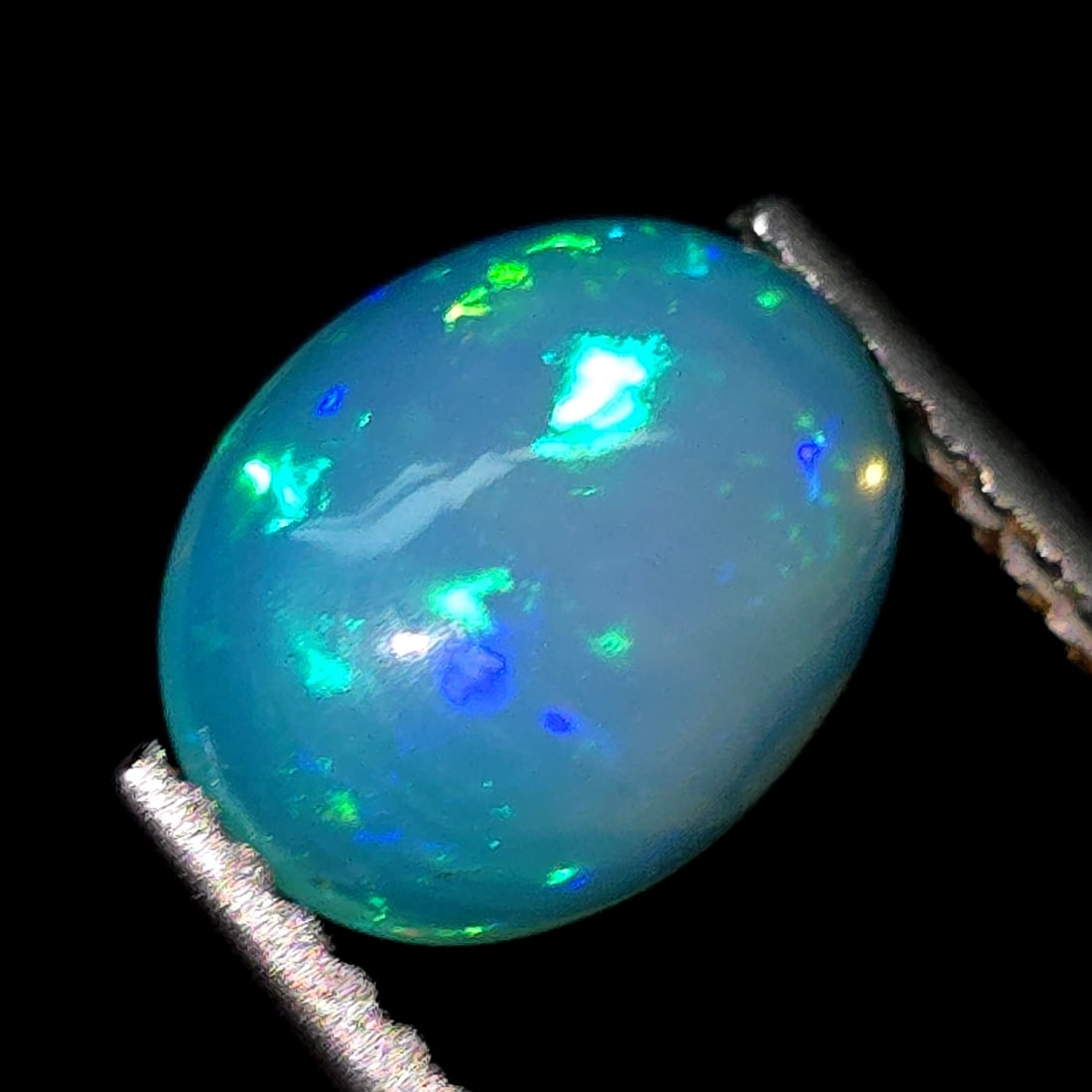 1.37 Ct Natural Ethiopian Green Fire Opal (1 of 11)