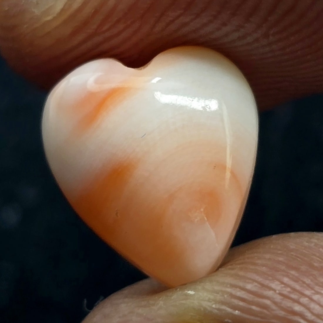 2.60 ct Natural Pink Coral Heart (1 of 3)