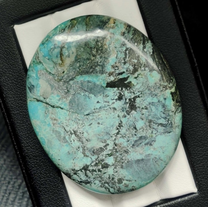 141.17 Ct Natural Tibetan Turquoise (1 of 2)