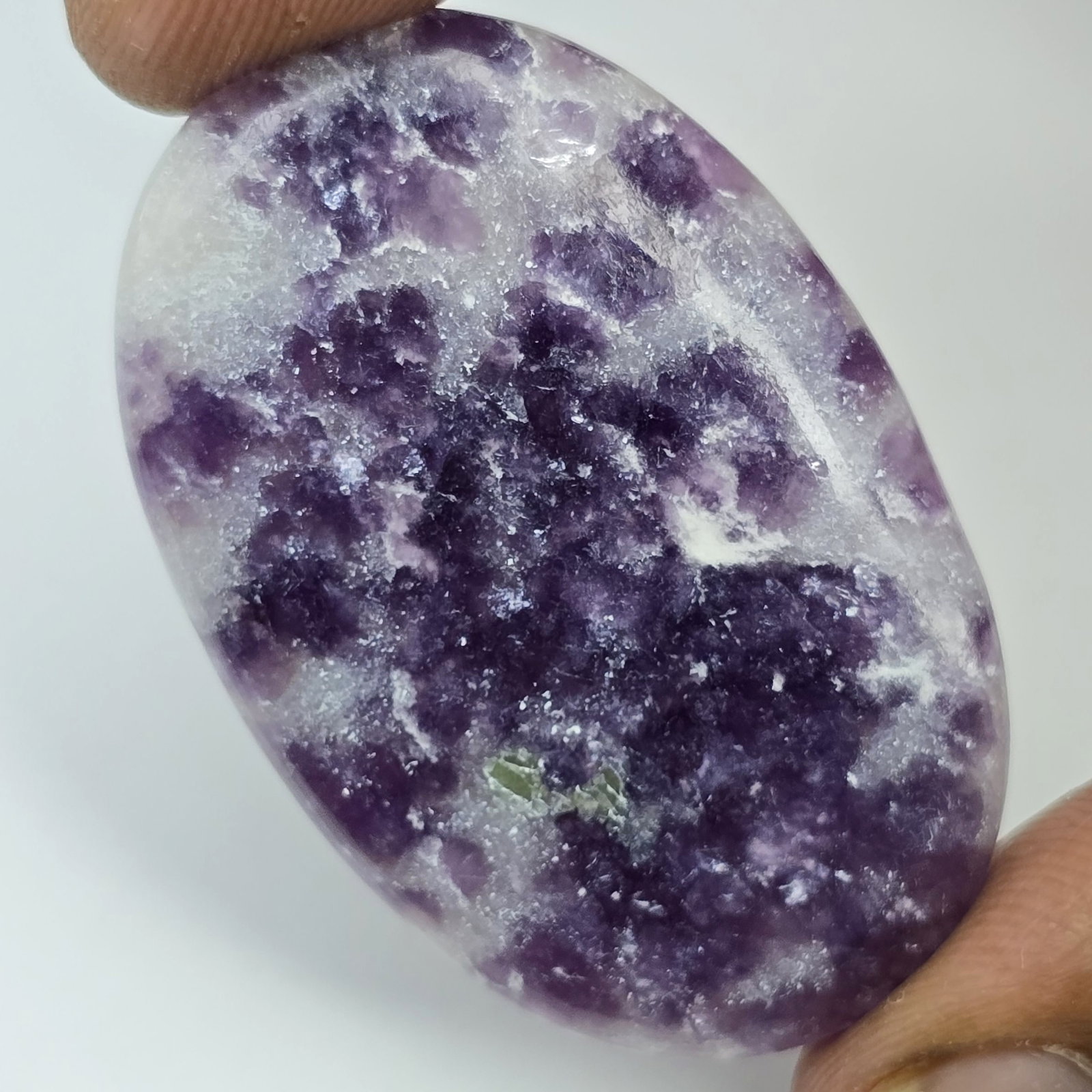 46.40 Ct Natural Lapidolite: Gemstones: Natural LapidoliteCarat Weights: 46.40 ct Size/Dimensions: 42 X 27 X 4 mm ApproxTreatment: No