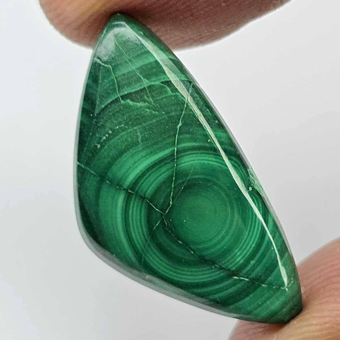 12.75 Ct Natural Malachite: Gemstones: Natural Malachite /Carat Weights: 12.75 ct /Size or Dimensions: 24 X 13 X 4 mm /Treatment: None