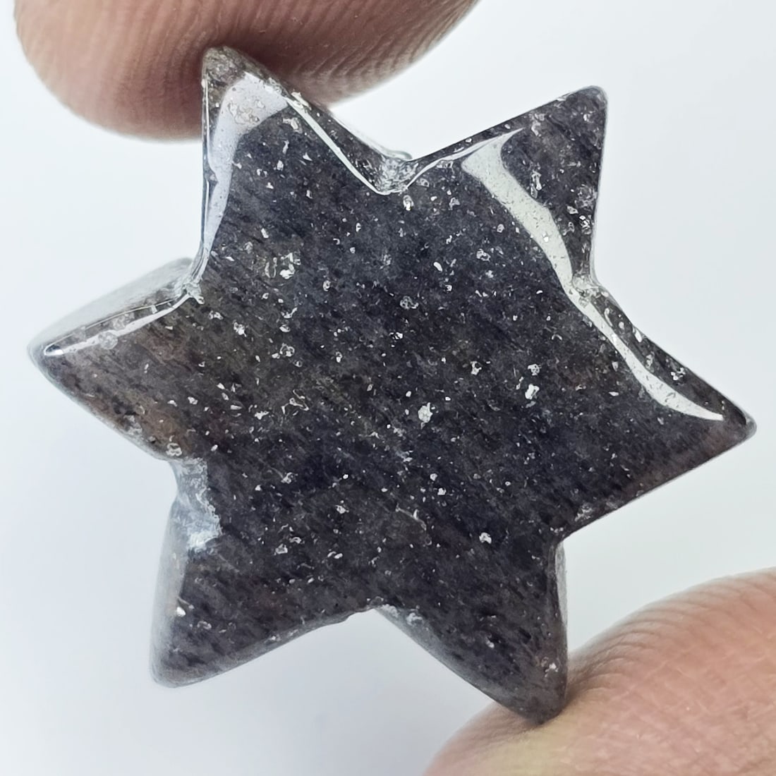19.22 Ct Natural Obsidian Jasper Star (1 of 2)