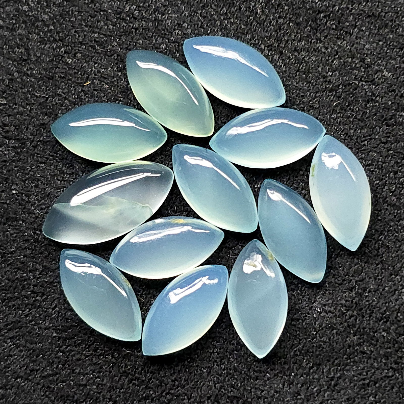 14.10ct Natural Chalcedony Marquise Set (1 of 3)
