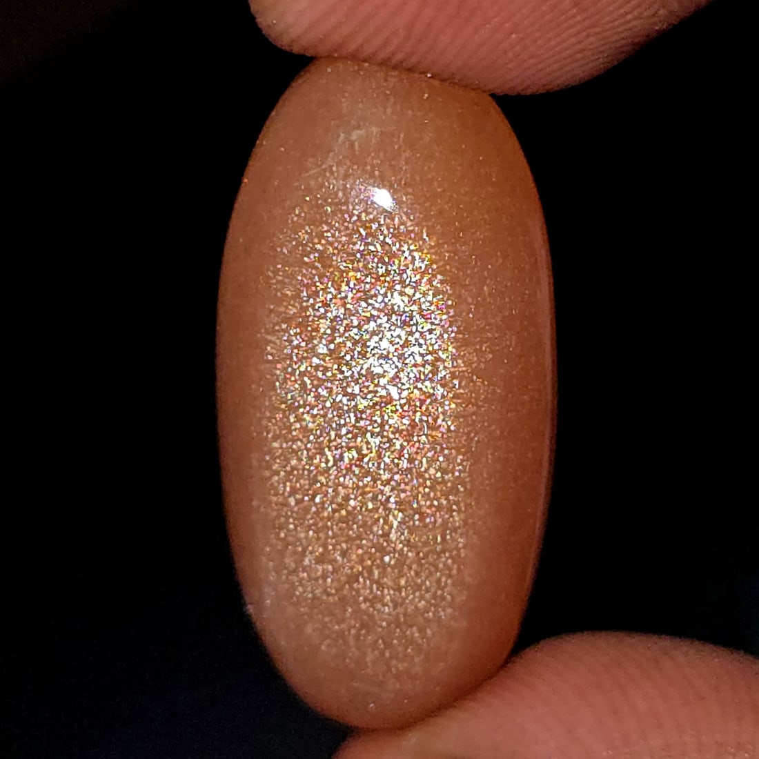 27.97 ct Natural Sunstone: Gemstones: Natural Sunstone /Carat Weights: 27.97 ct /Size or Dimensions: 27.30 X 13 X 9 mm Approx
