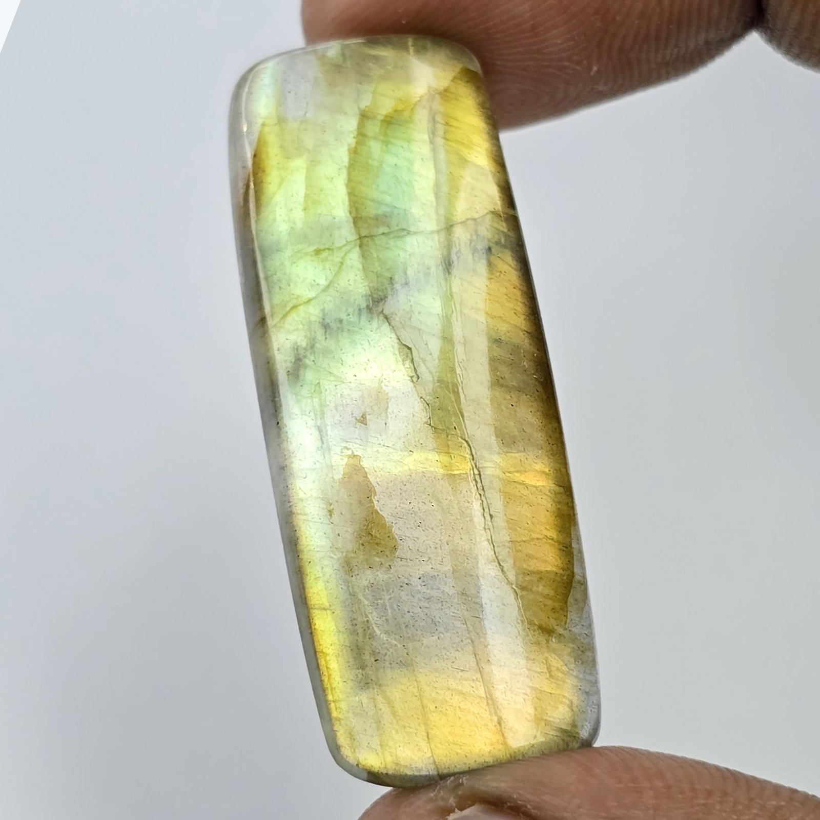 27.28 Ct Natural Green Flash Labradorite (1 of 4)