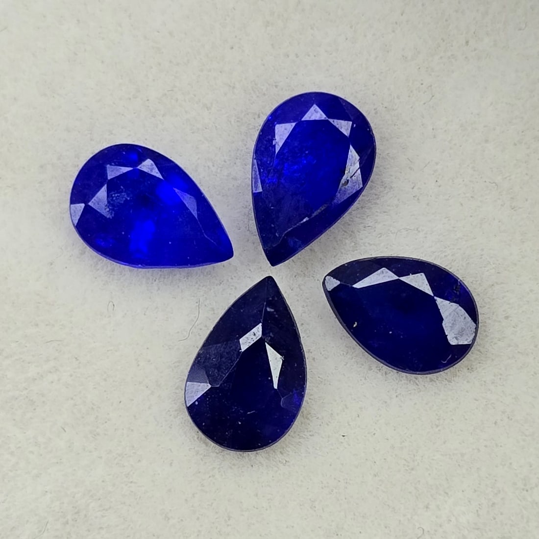 1.79 Ct Natural Blue Spinel Pear Set (1 of 2)