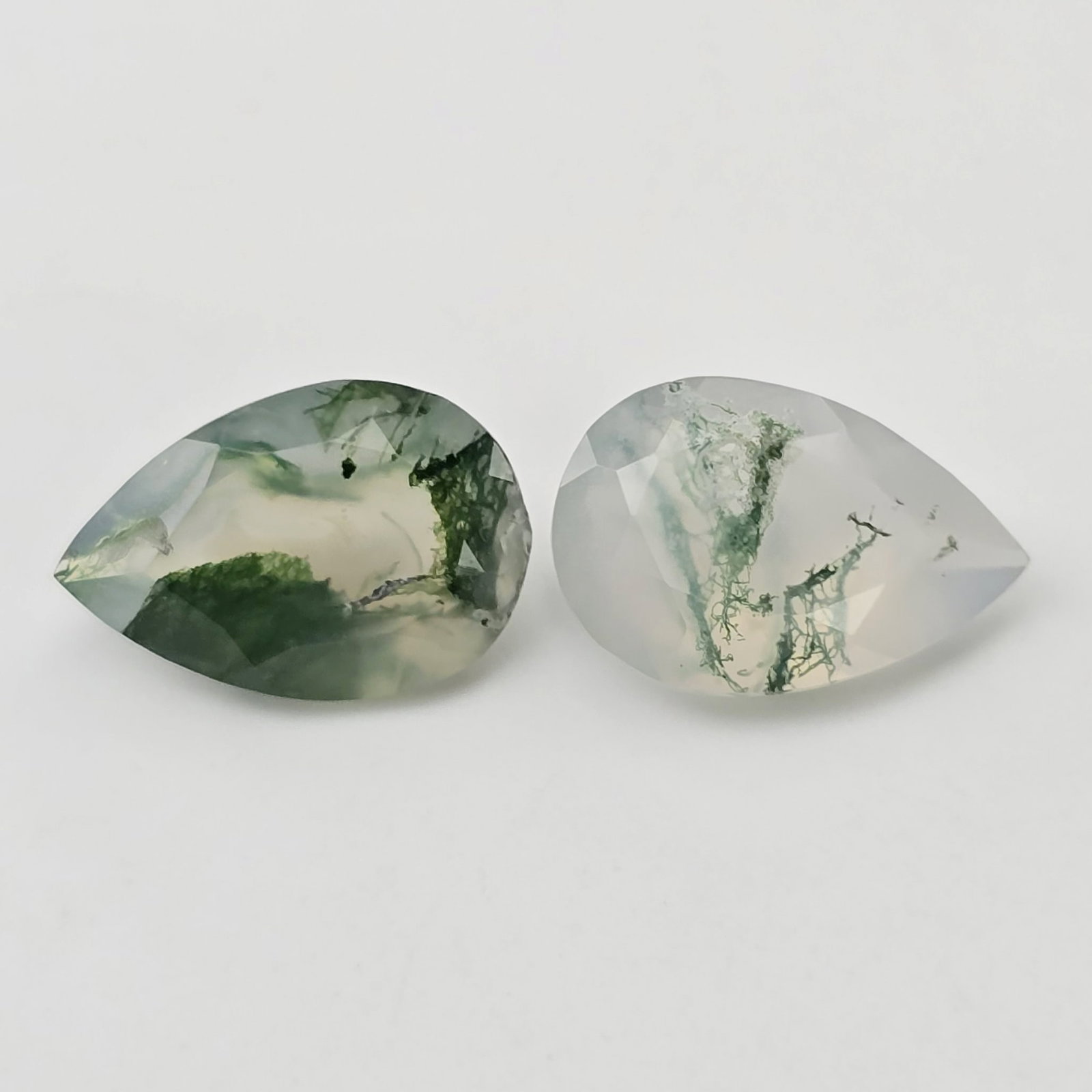 4.57 Ct "Premium Quality" Natural Moss Agate Fancy Pair (1 of 3)