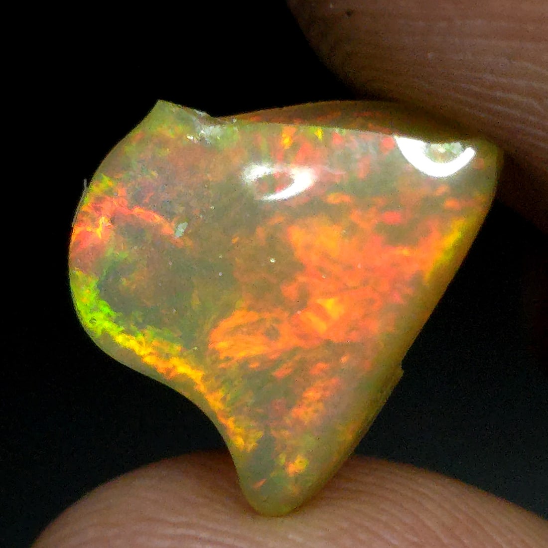3.53 Ct Natural Ethiopian Fire Opal Rough (1 of 3)