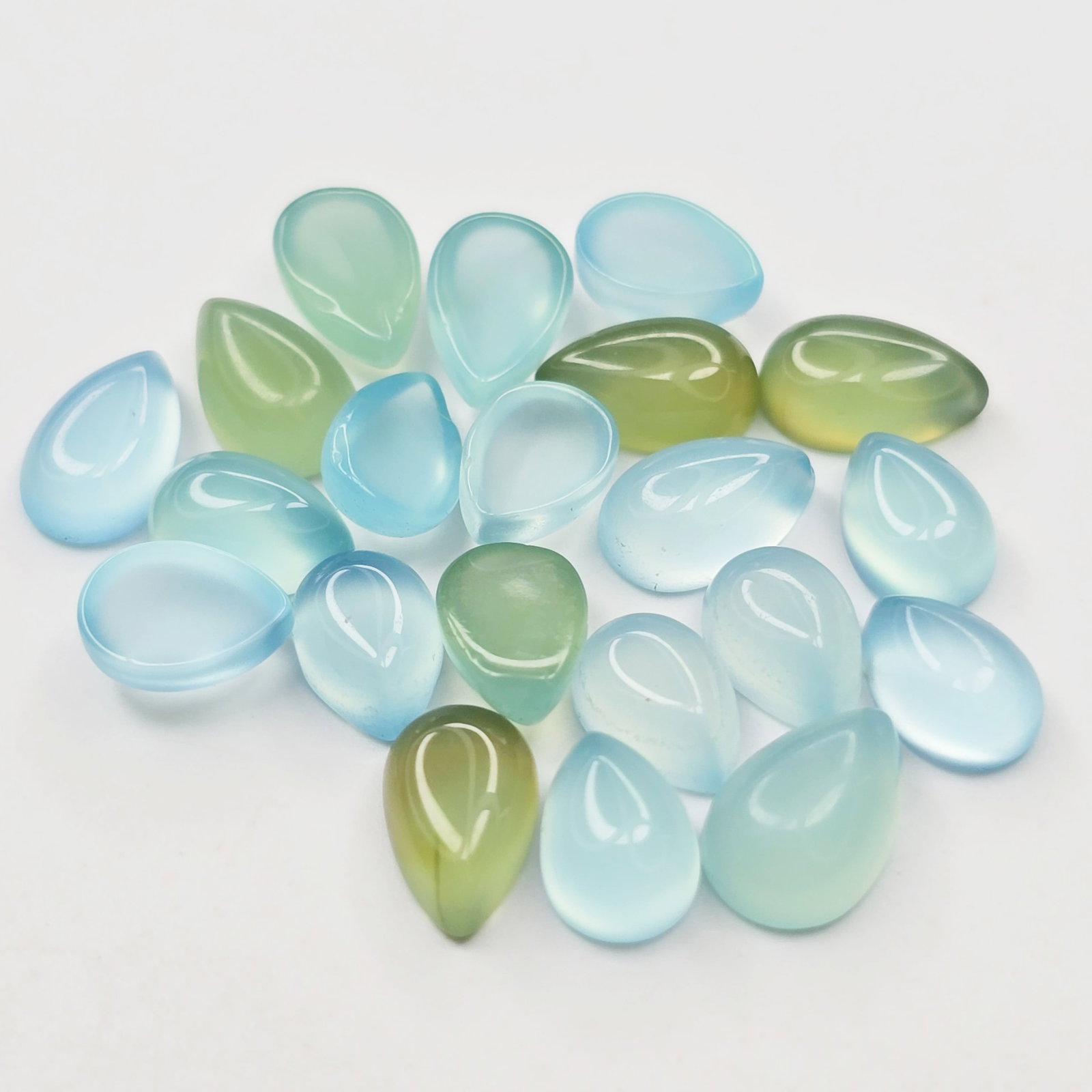 18.92 ct Natural Chalcedony Pear Set (1 of 2)