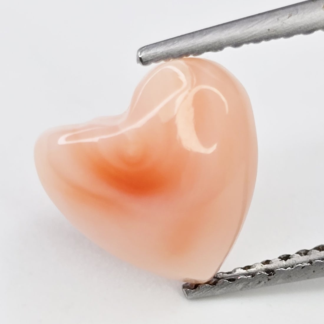 2.50 ct Natural Pink Coral Heart: Gemstones: Natural Pink Coral /Carat Weights: 2.50 ct /Size or Dimensions: 9.70 X 9.50 X 4 mm