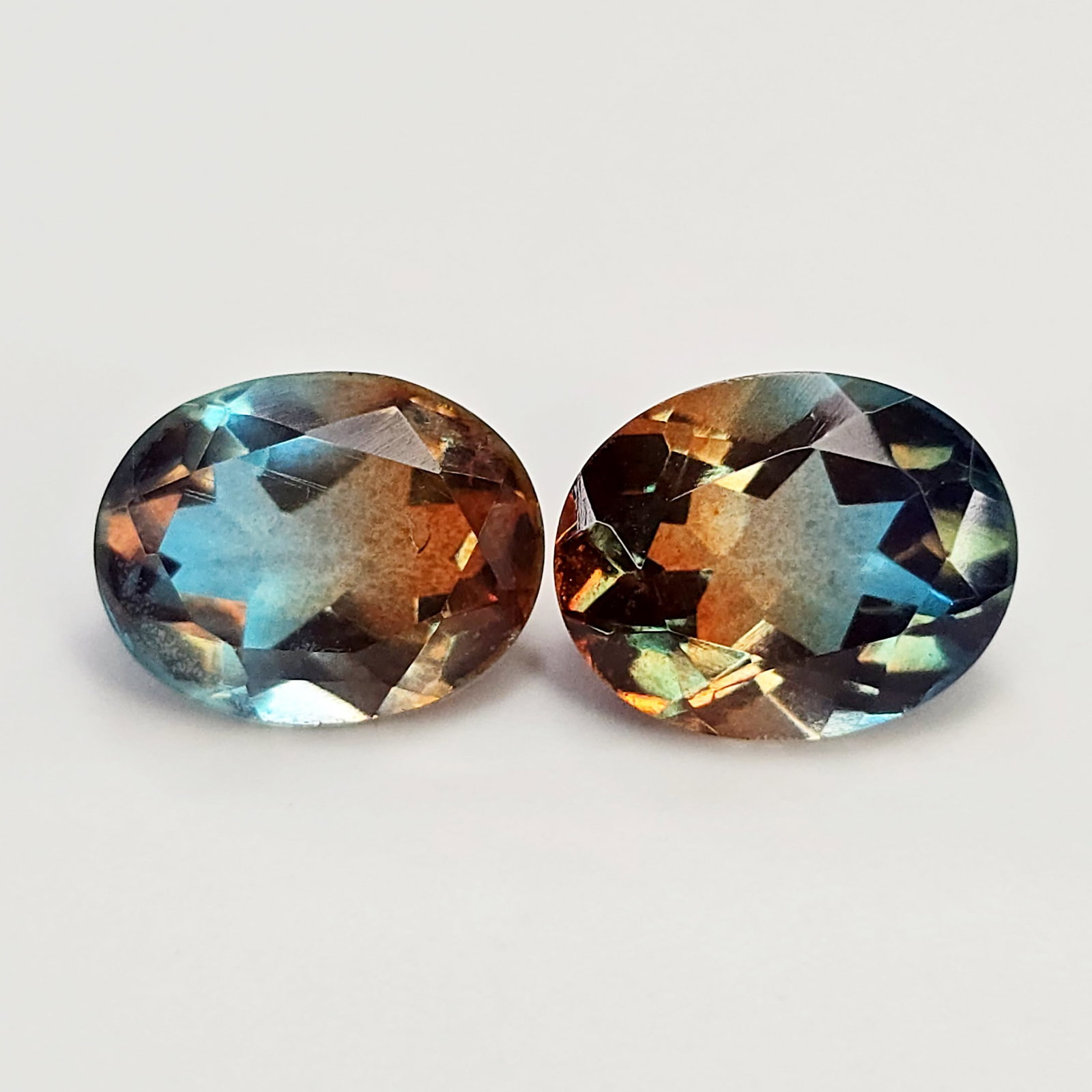 5.56 Ct "Beautiful"Aqua Terra Costa Doublet Quartz Pair (1 of 3)