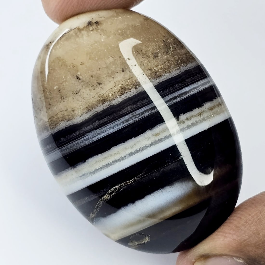 90.44 Ct Natural Banded Agate (1 of 3)