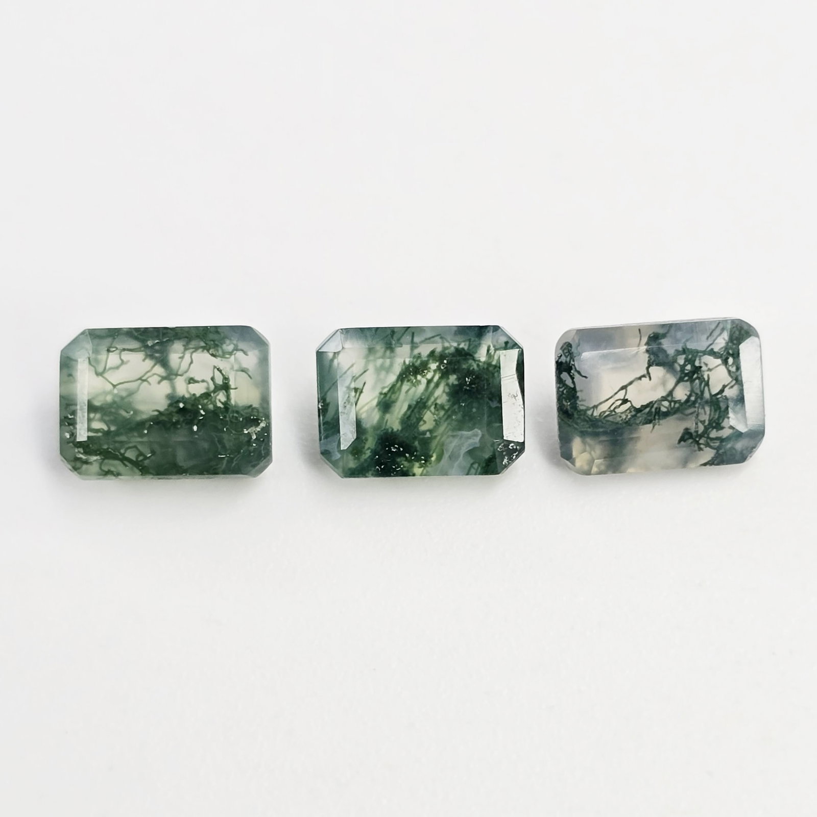 2.81 Ct "Premium Quality" Natural Moss Agate Pair (1 of 3)