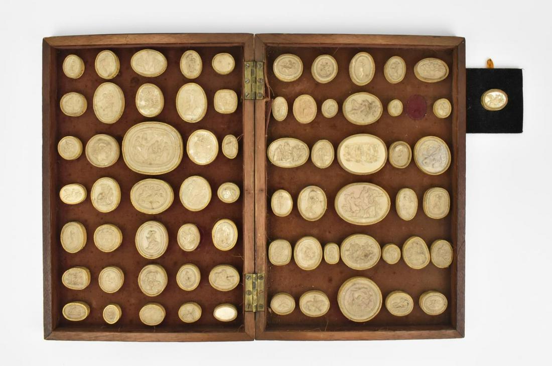 A cased set of 19th century plaster Classical (1 of 8)