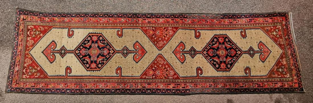 A long hand knotted Persian Sarab hallway runner, (1 of 6)
