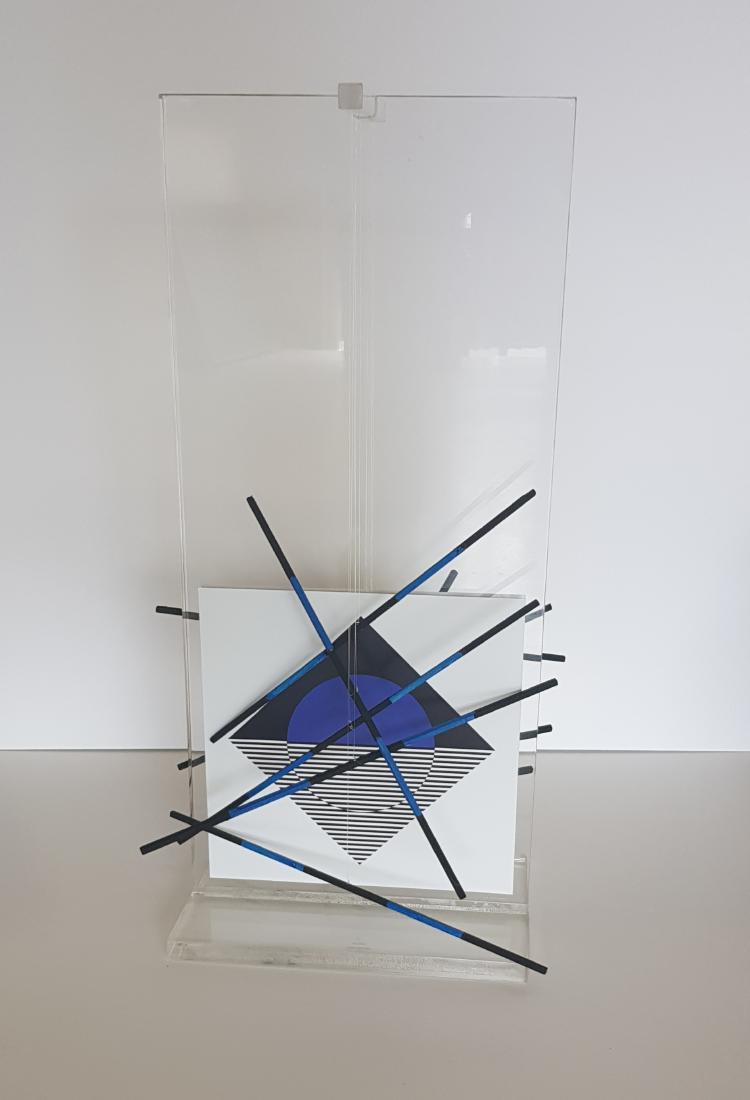 JESUS RAFAEL SOTO Bordeaux 1991, Plexiglass, and (1 of 2)