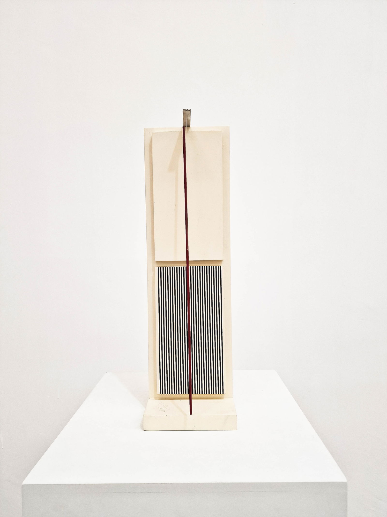JESUS RAFAEL SOTO, Untitled, Jai-Alai Series 1969: Artist: Jesús Rafael Soto (1923–2005)Title: Untitled, Jai-Alai SeriesYear: 1969Medium: Wood, paint, aluminum, nylon.Dimensions: 50 x 50 x 15Edition: 300"This work belongs to Jesús Rafael Soto’s