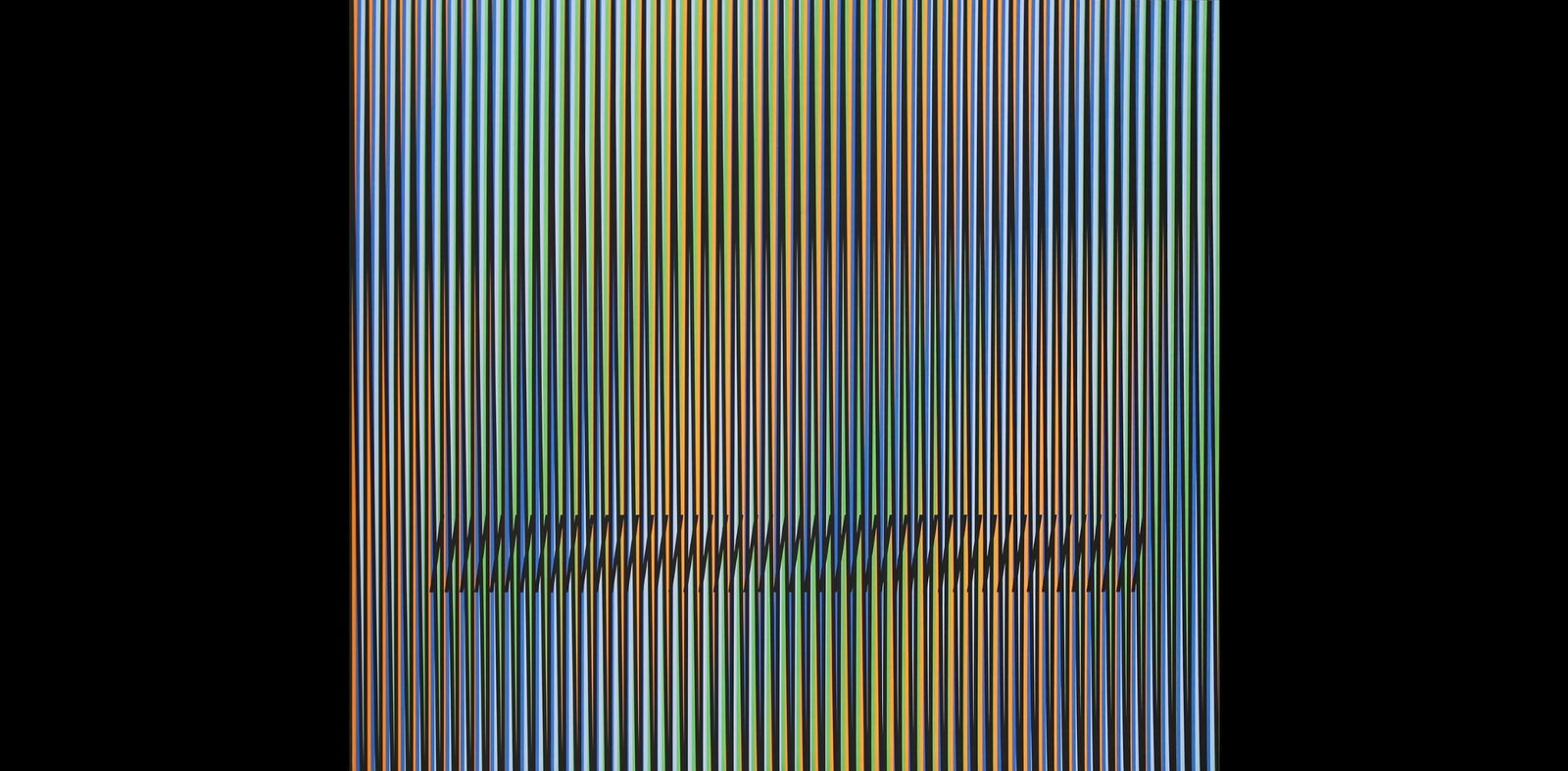 CARLOS CRUZ-DIEZ, Caura 14, 2015: Artist: Carlos Cruz-Diez (1923–2019)Title: Caura-14Year: 2015Medium: LithographDimensions: 60 x 70 cmEdition: 13/40"Created in 2015, Caura 14 belongs to Carlos Cruz-Diez’s long-standing investigat